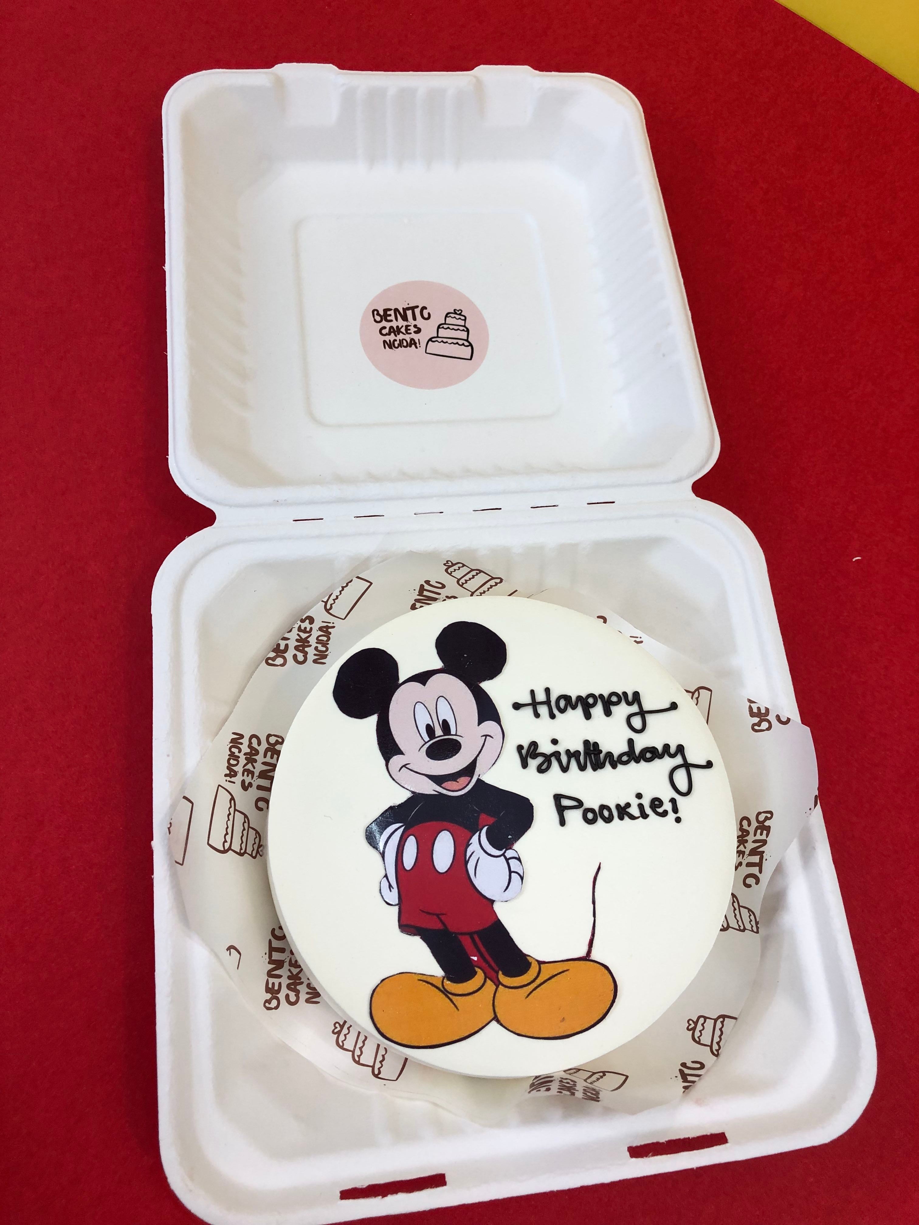 Cute Mickey Mouse Bento Cake