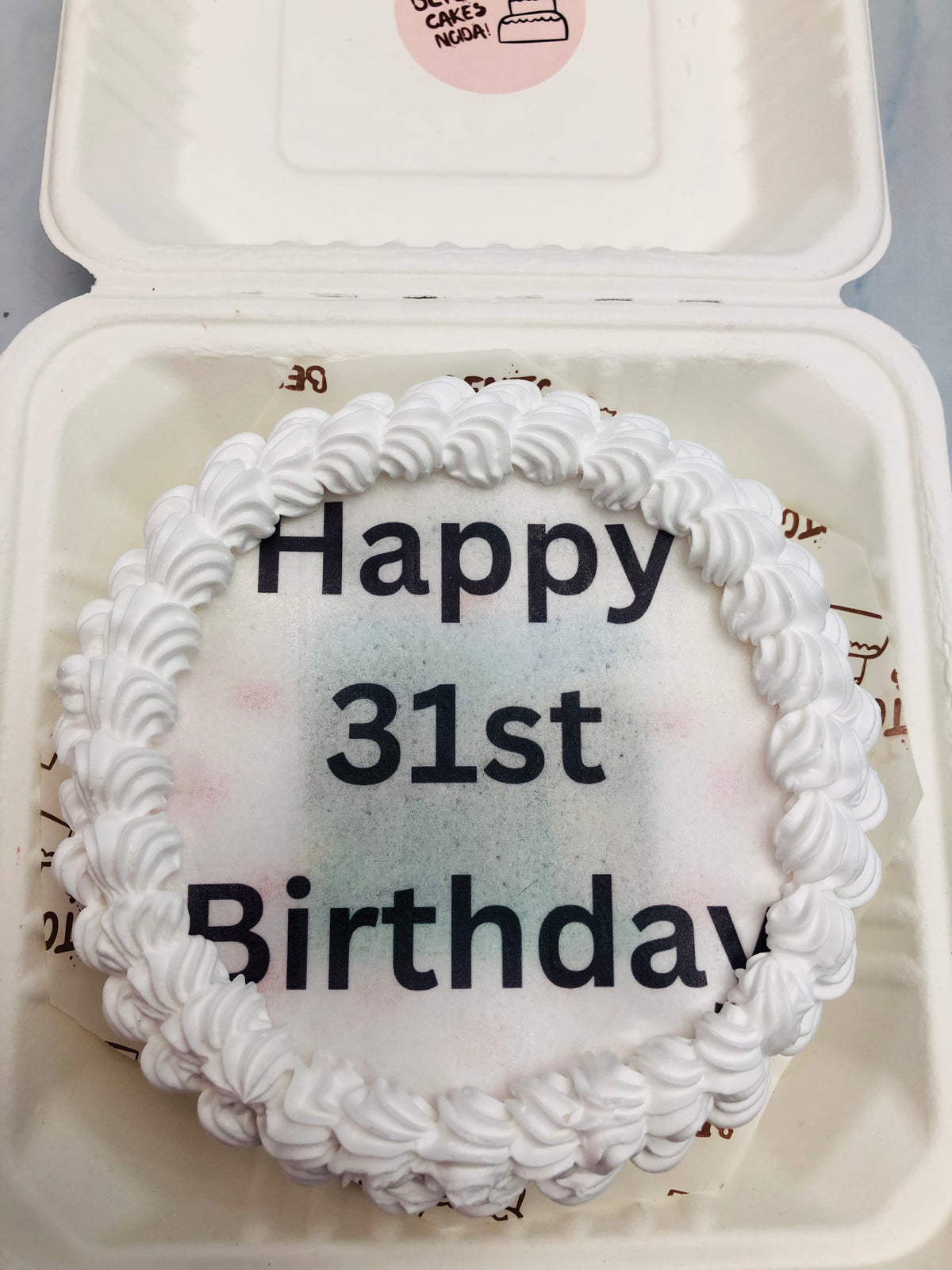 31st Birthday Theme Fire Bento Cake