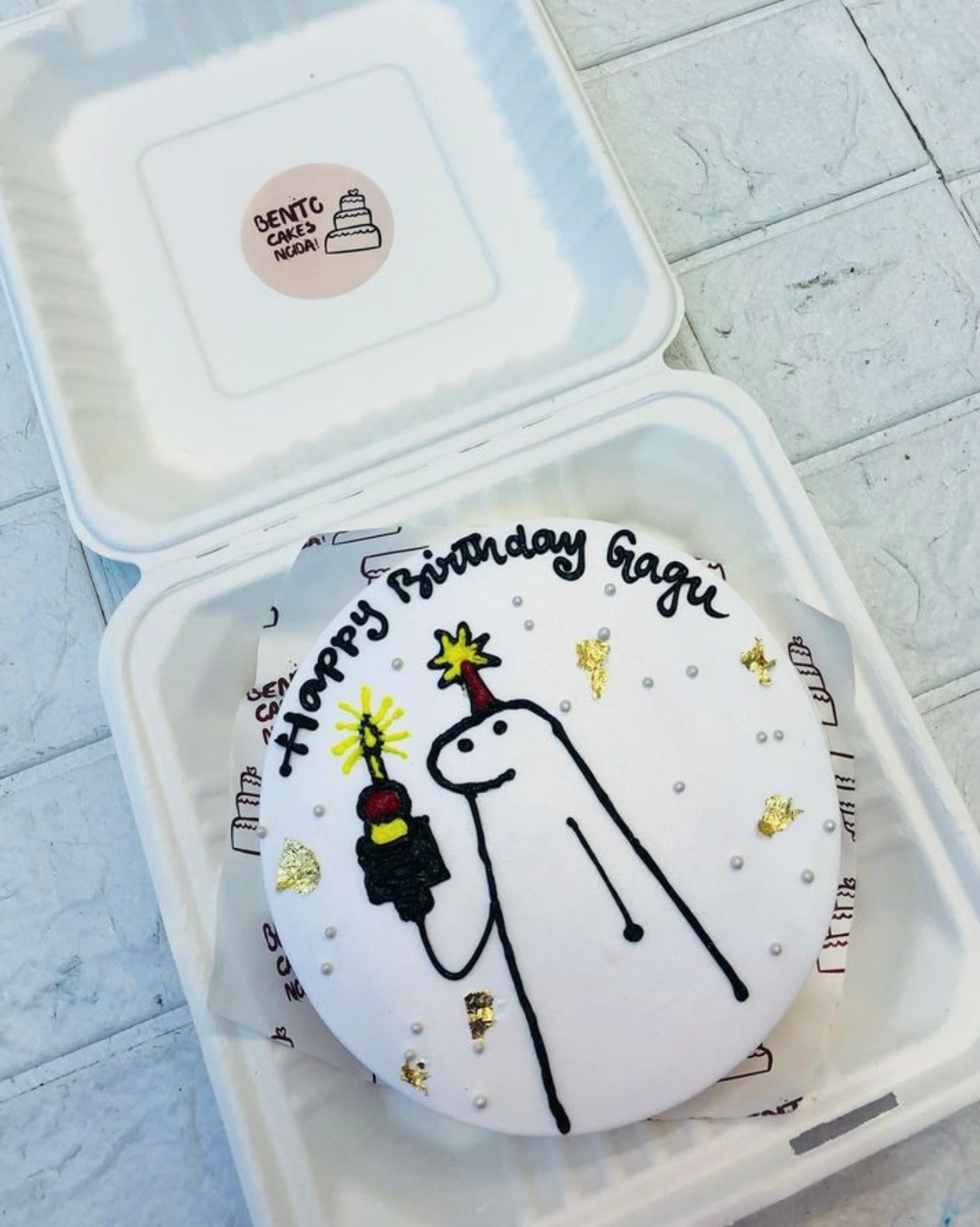 Elegant Mimi Theme B'day Bento Cake