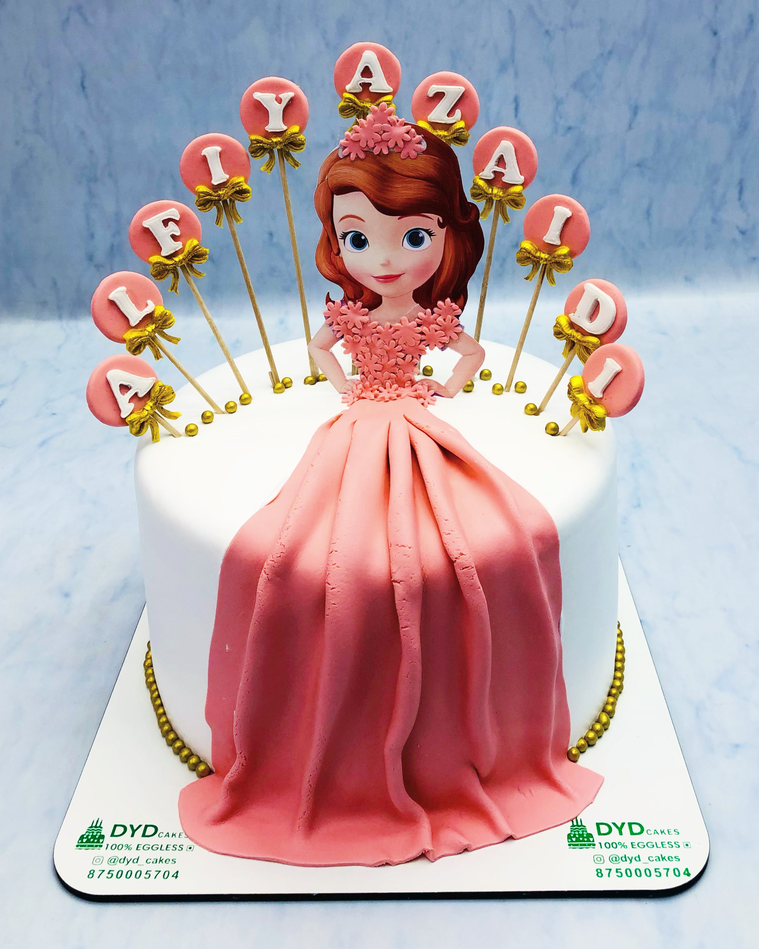 Cinderella Light Pink Dress Cake