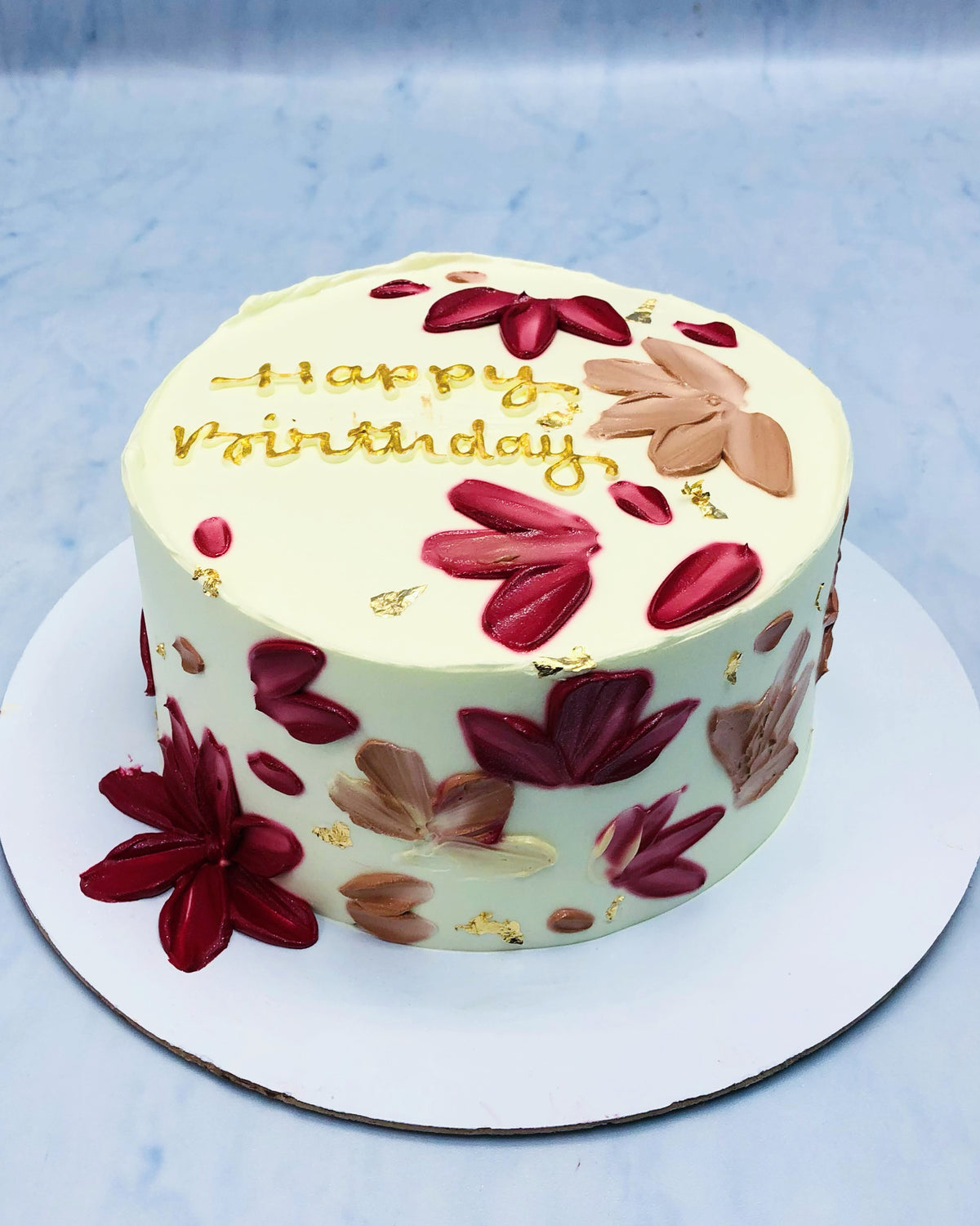 Aesthetic Flowers Cake