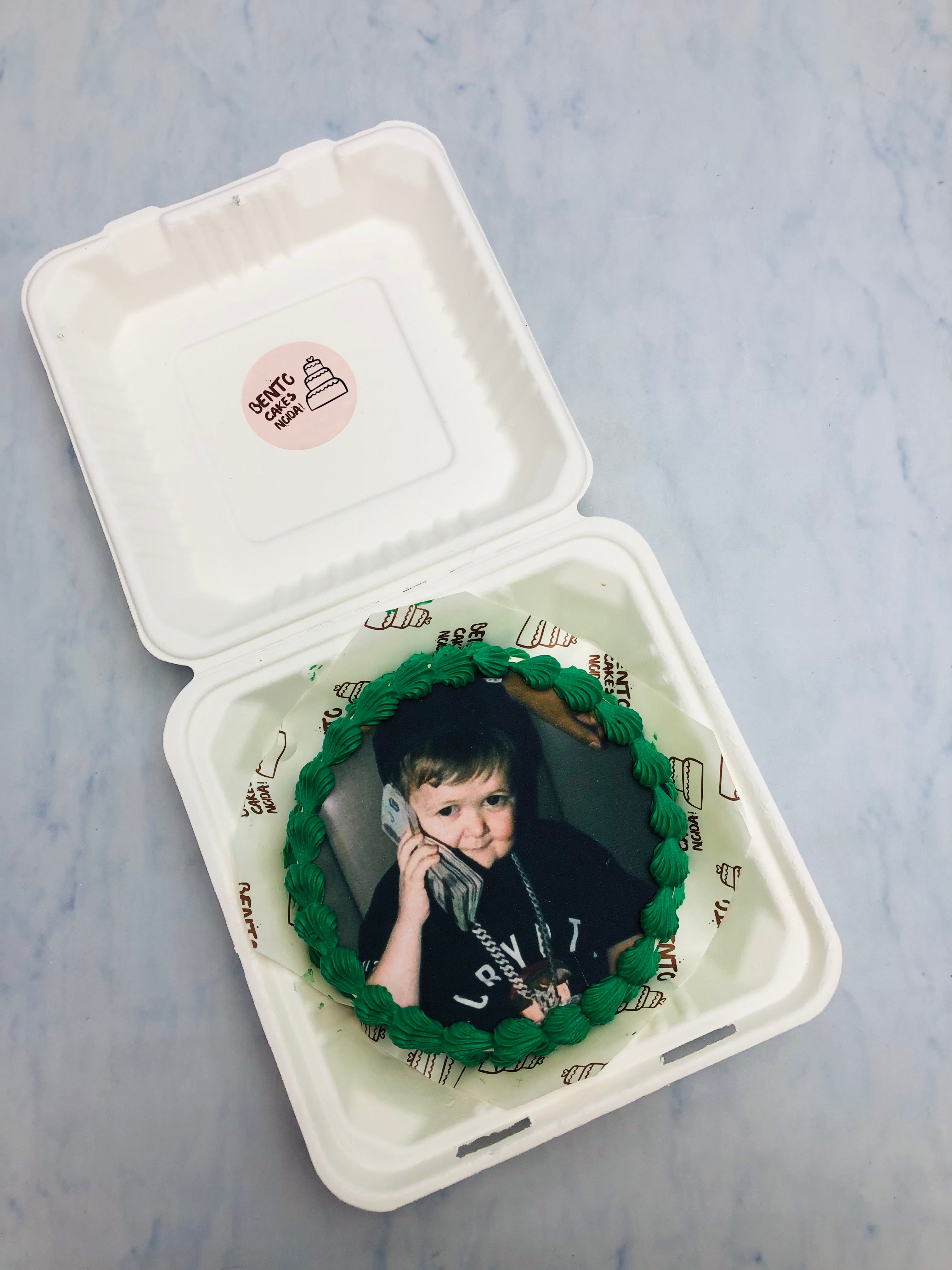 Kids Photo Theme Bento Cake