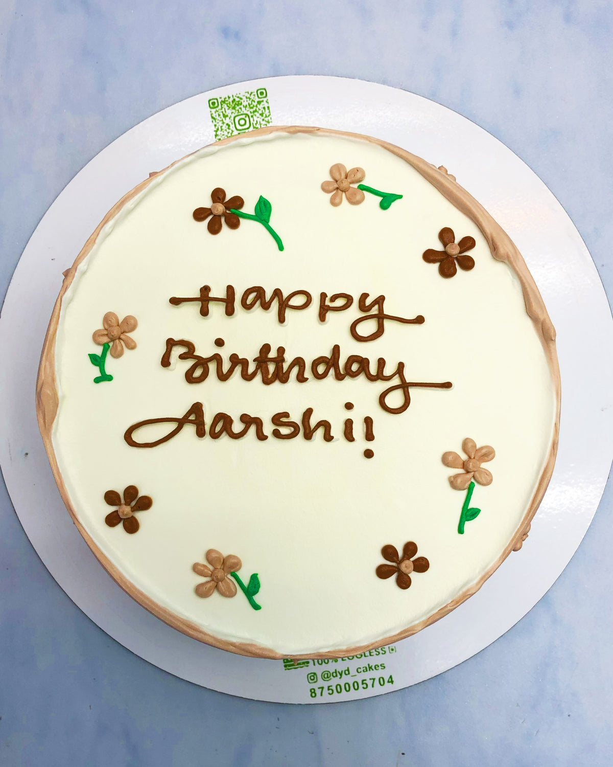 Birthday Theme Floral Cake