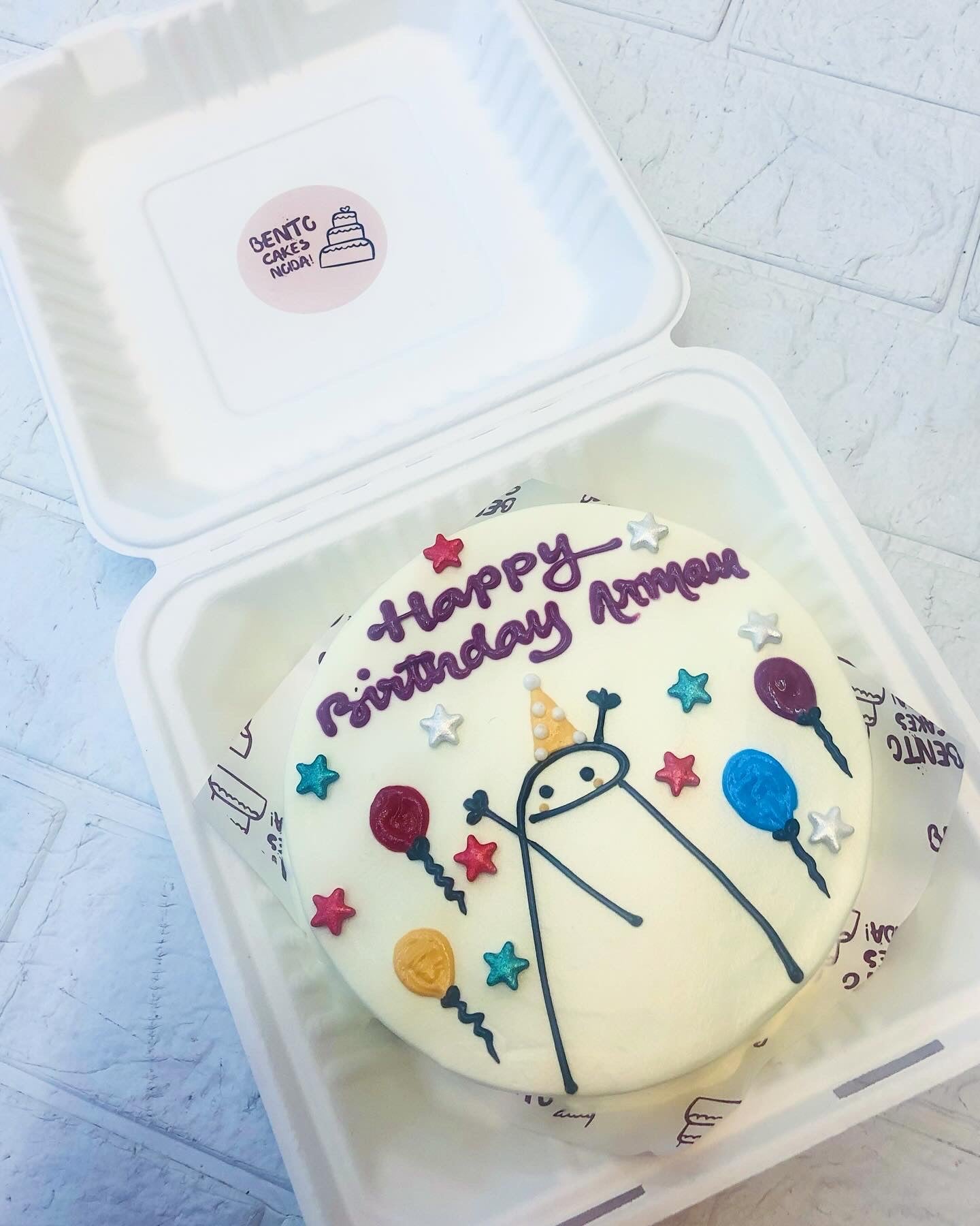 B'day Celebration Theme Mimi Bento Cake