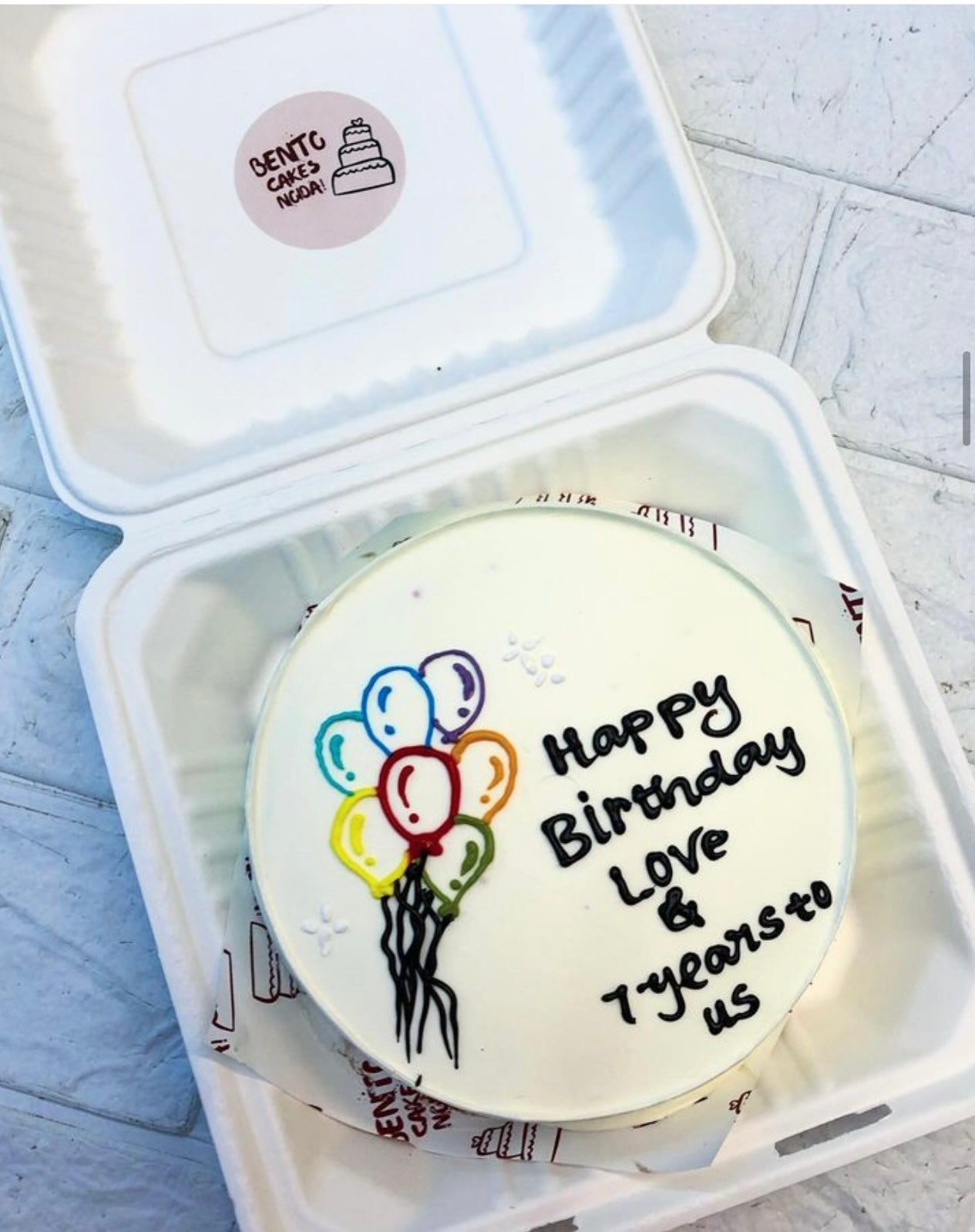 Wife Birthday Bento Cake