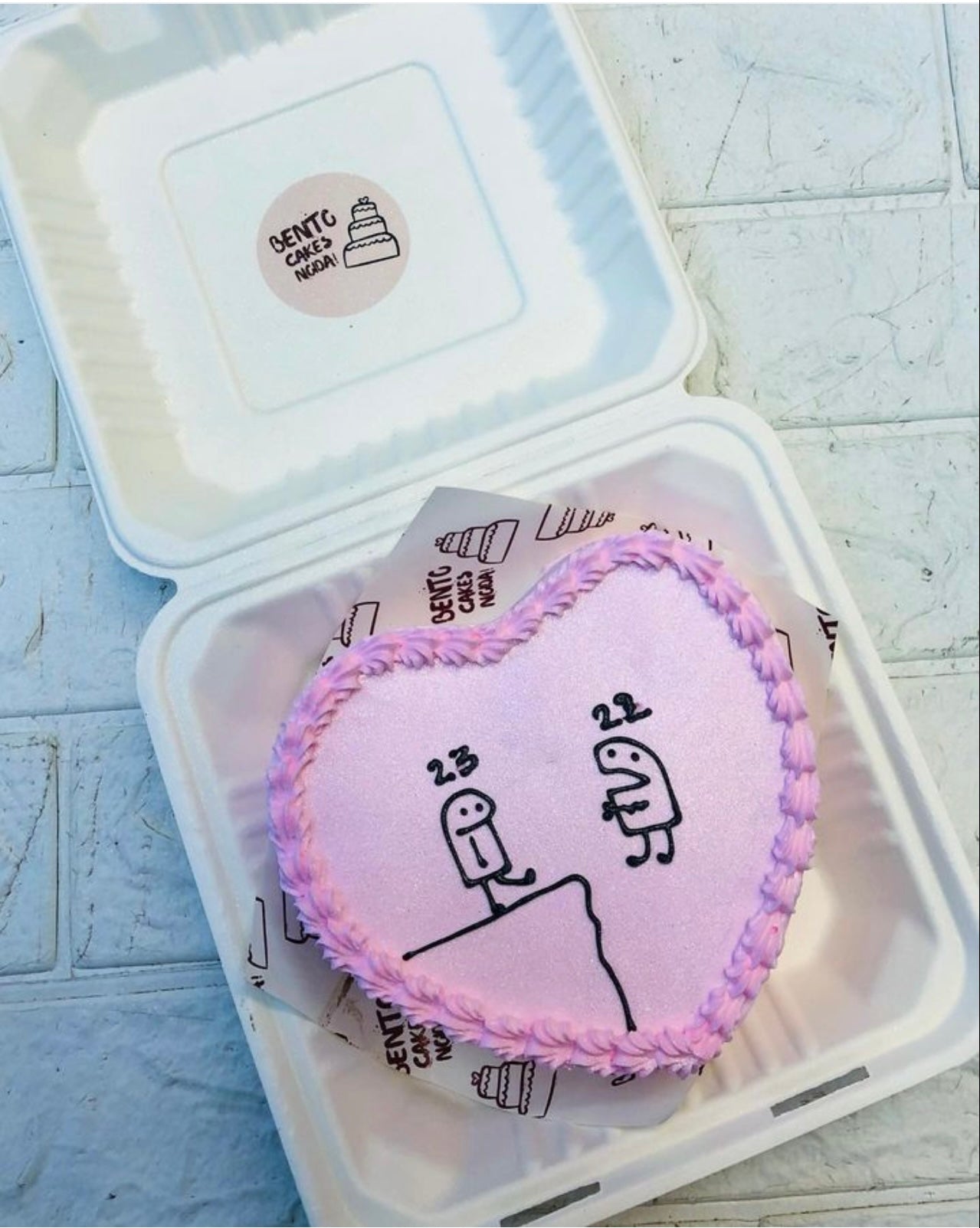 Pink Heart Mimi B'day Bento Cake