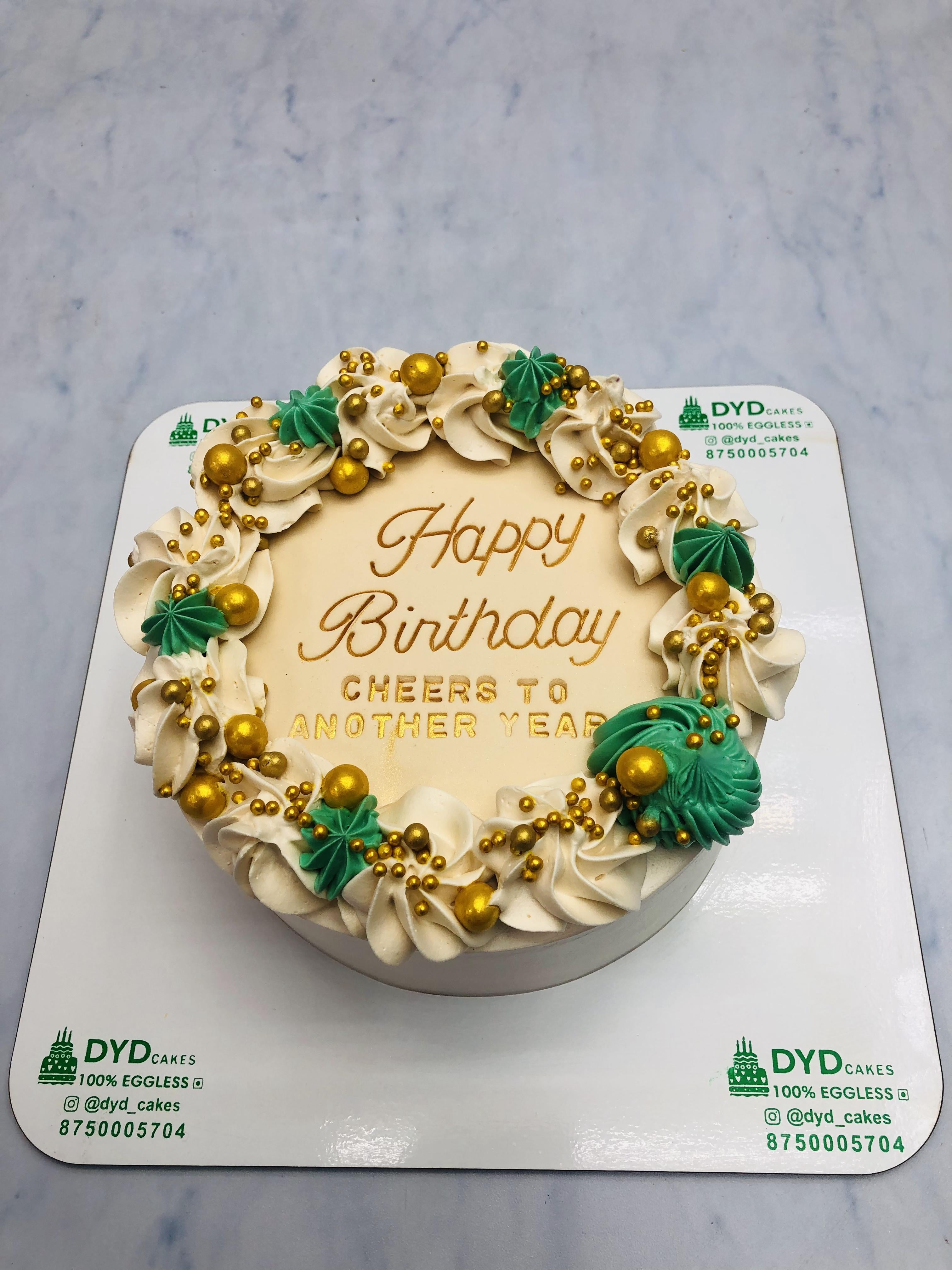 Cheers Cake with Golden Balls