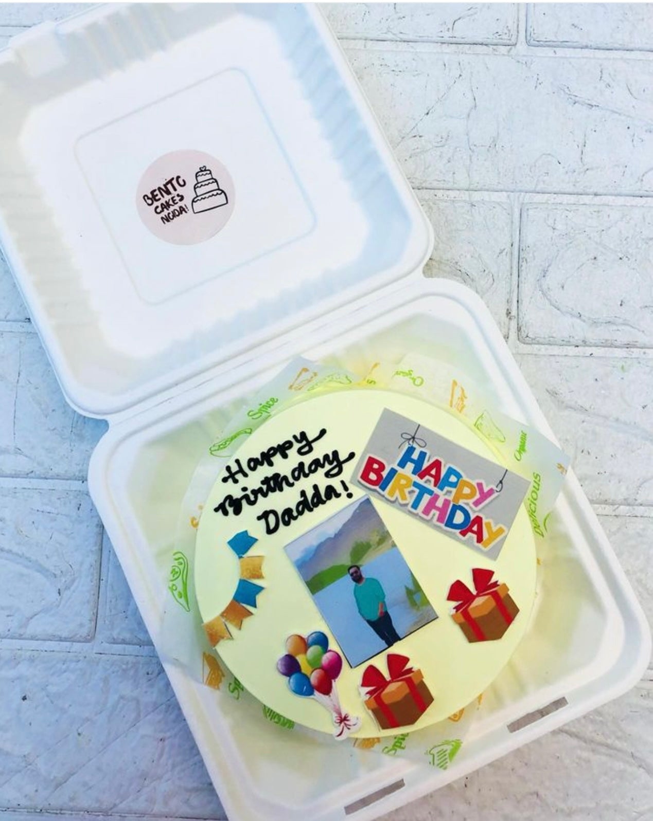 Birthday Theme Photo Bento Cake 2