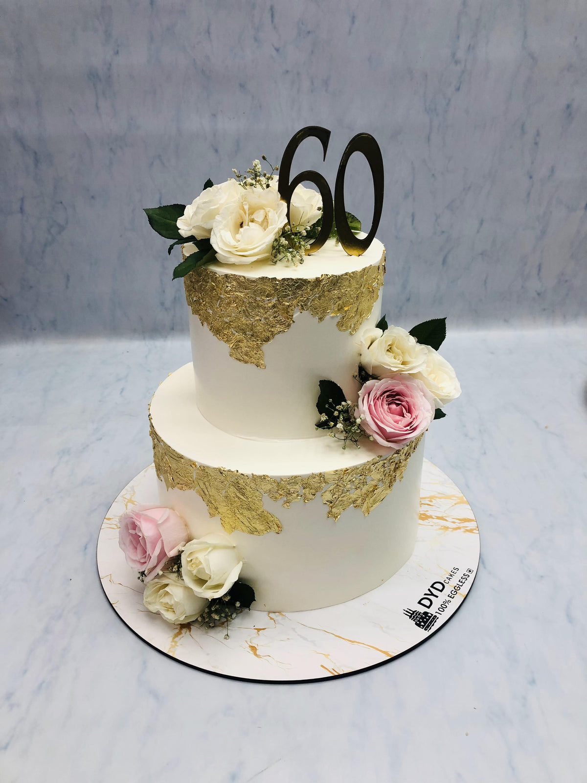 White Floral Beautiful Cake