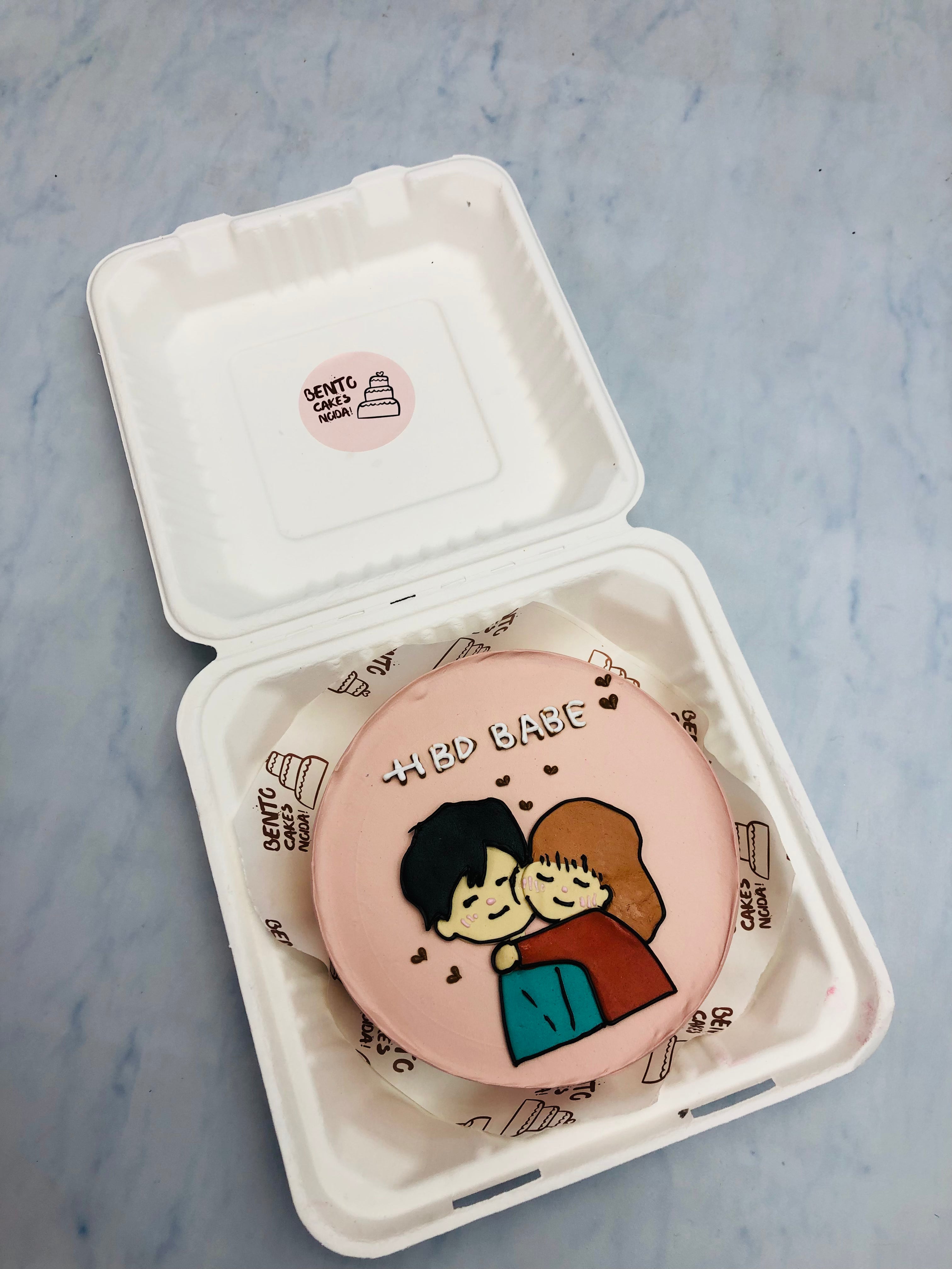 Wife's Birthday Theme Bento Cake