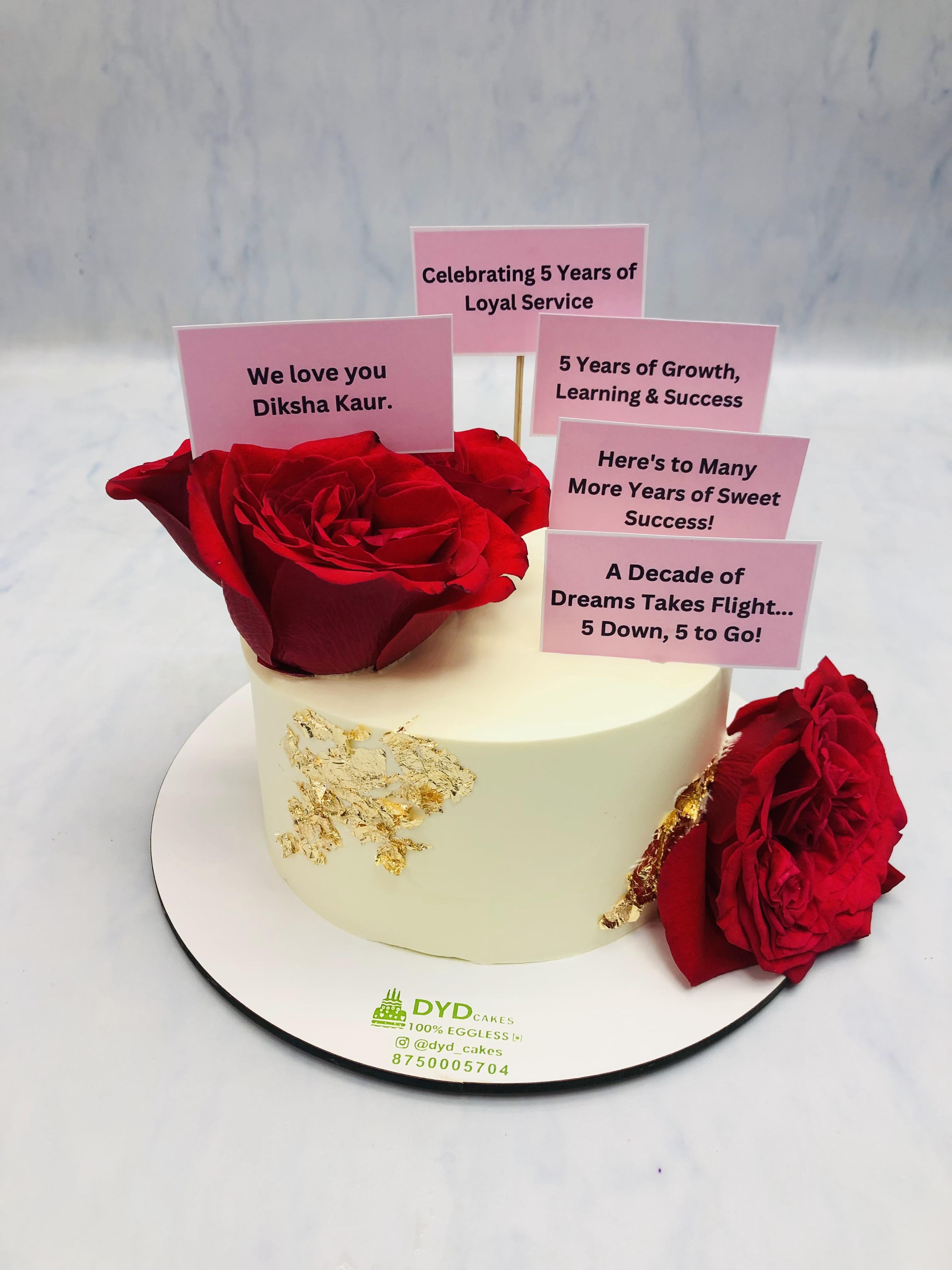 Girls Farewell White Cake