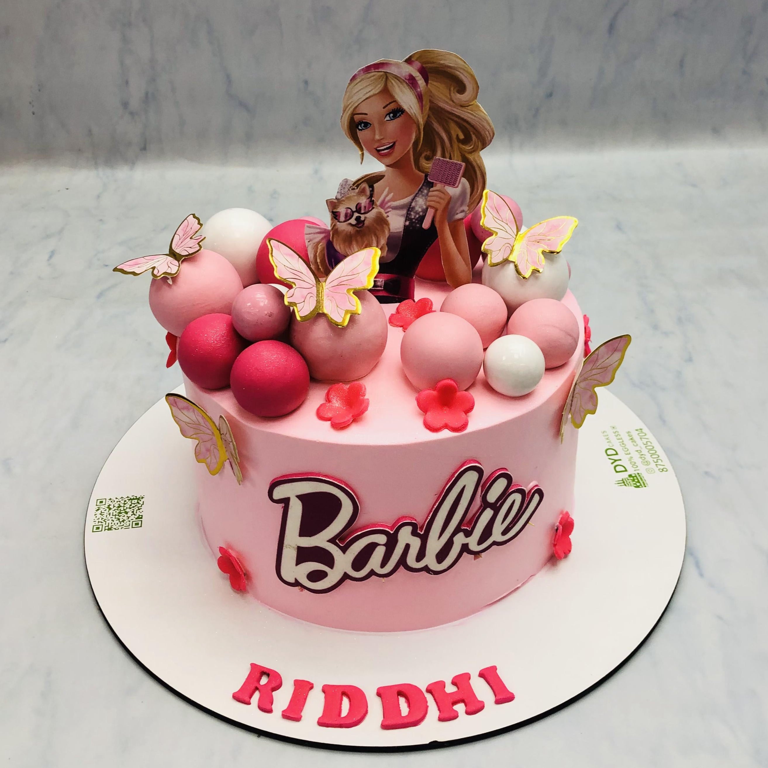 Barbie Pink Balls Cake
