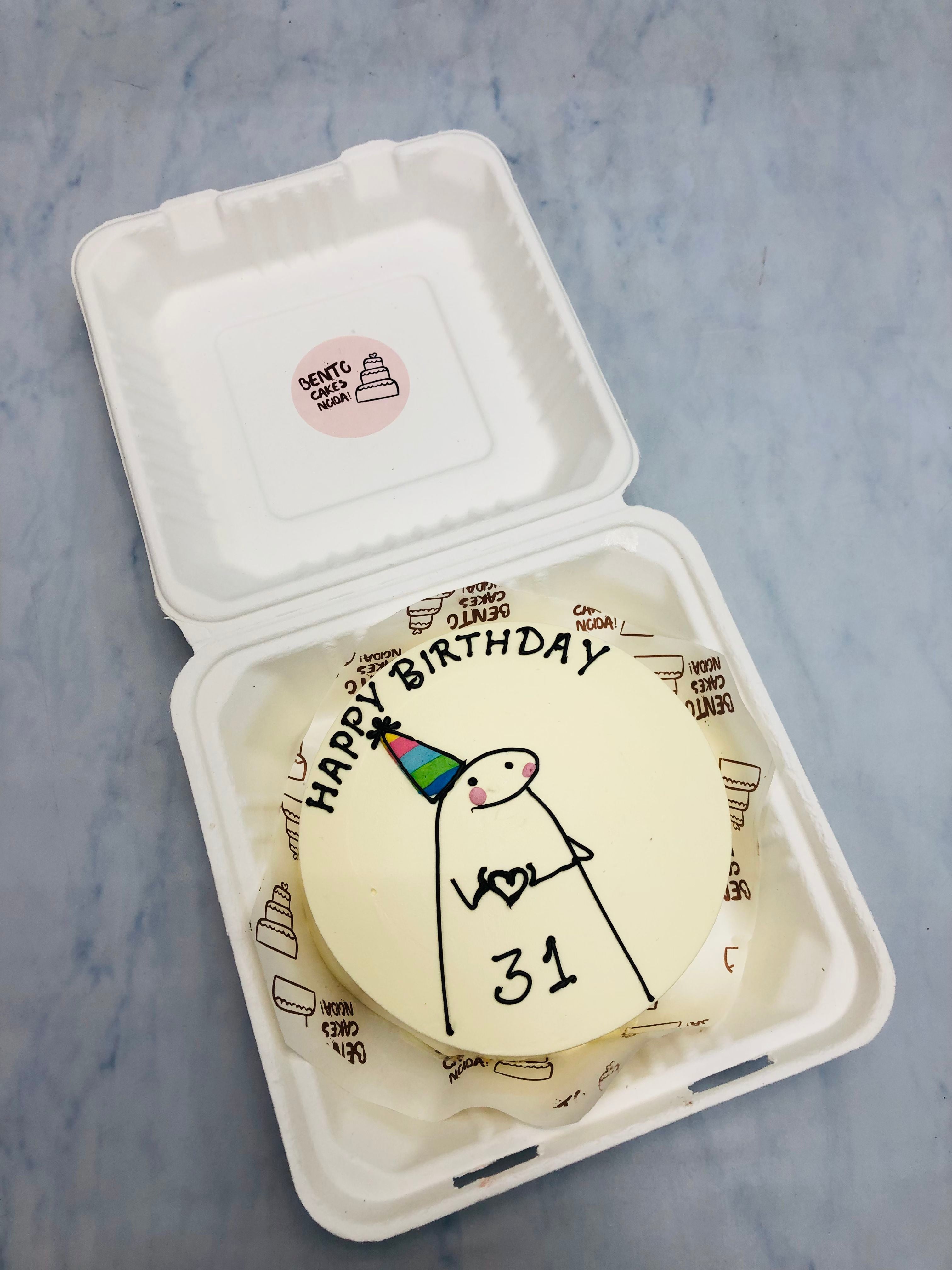 Mimi Off-white B'day Bento Cake