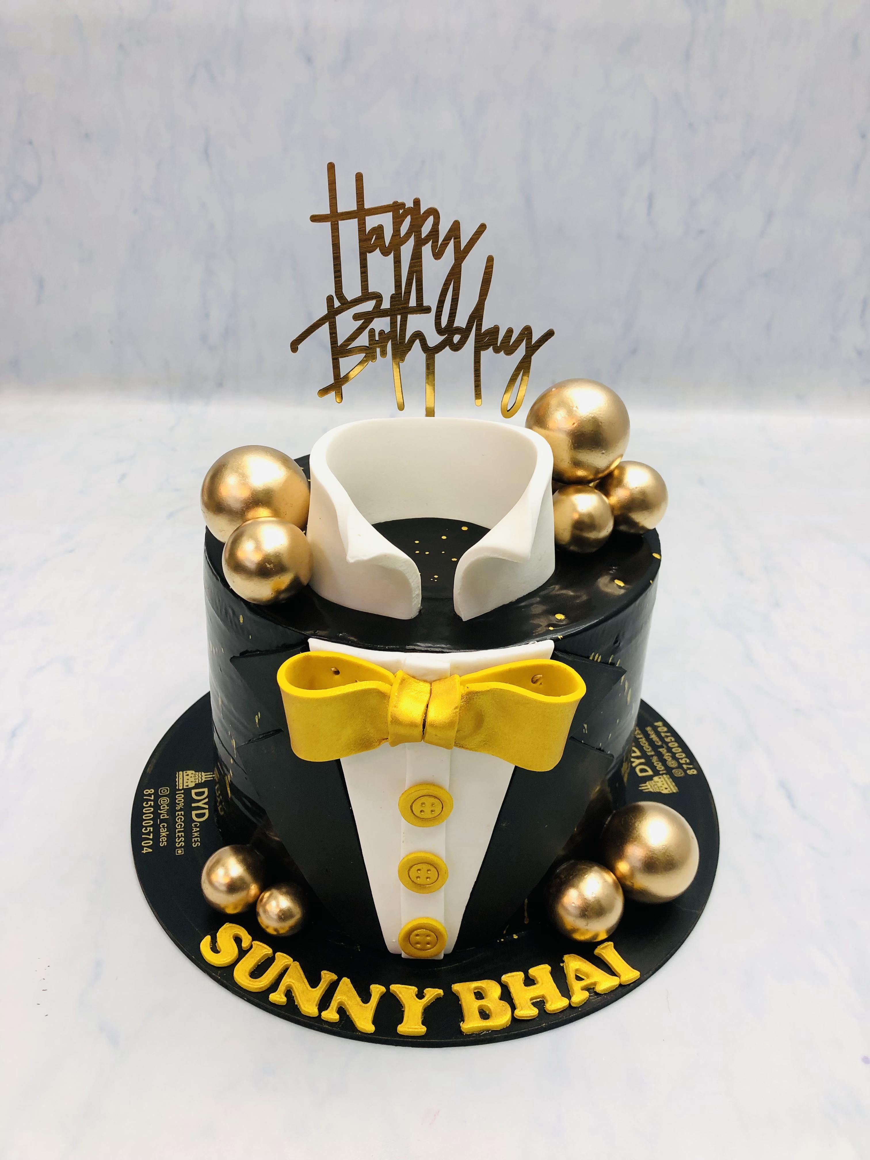 Black Coat Theme Cake 2