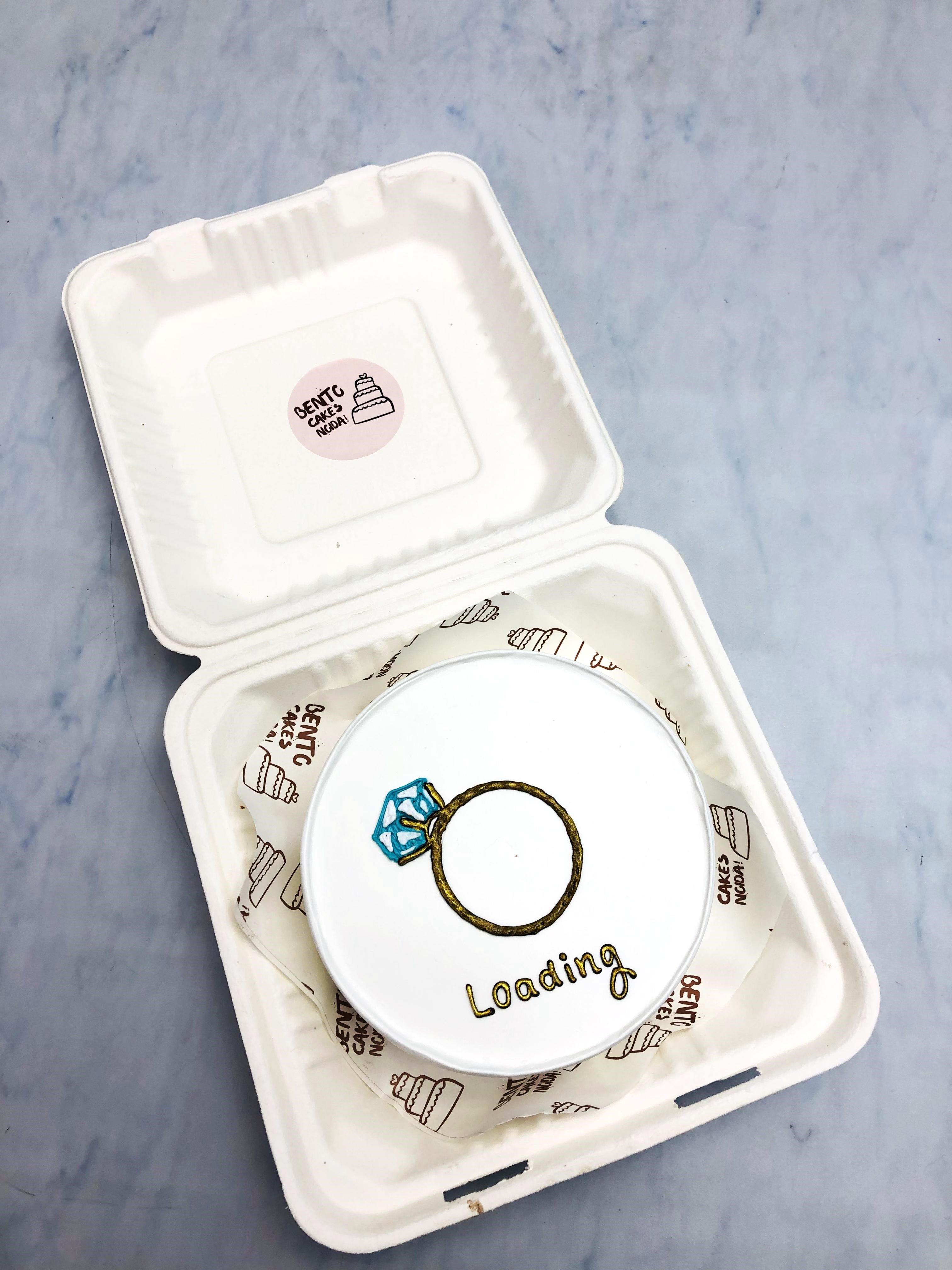 Engagement Ring Bento Cake