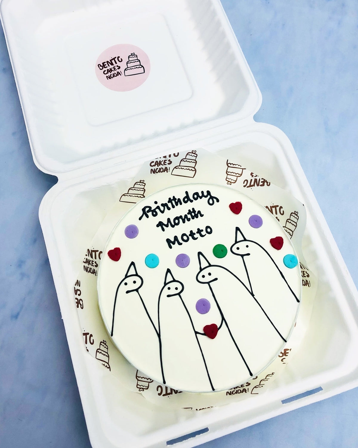 Mimi B'day Month Theme Bento Cake