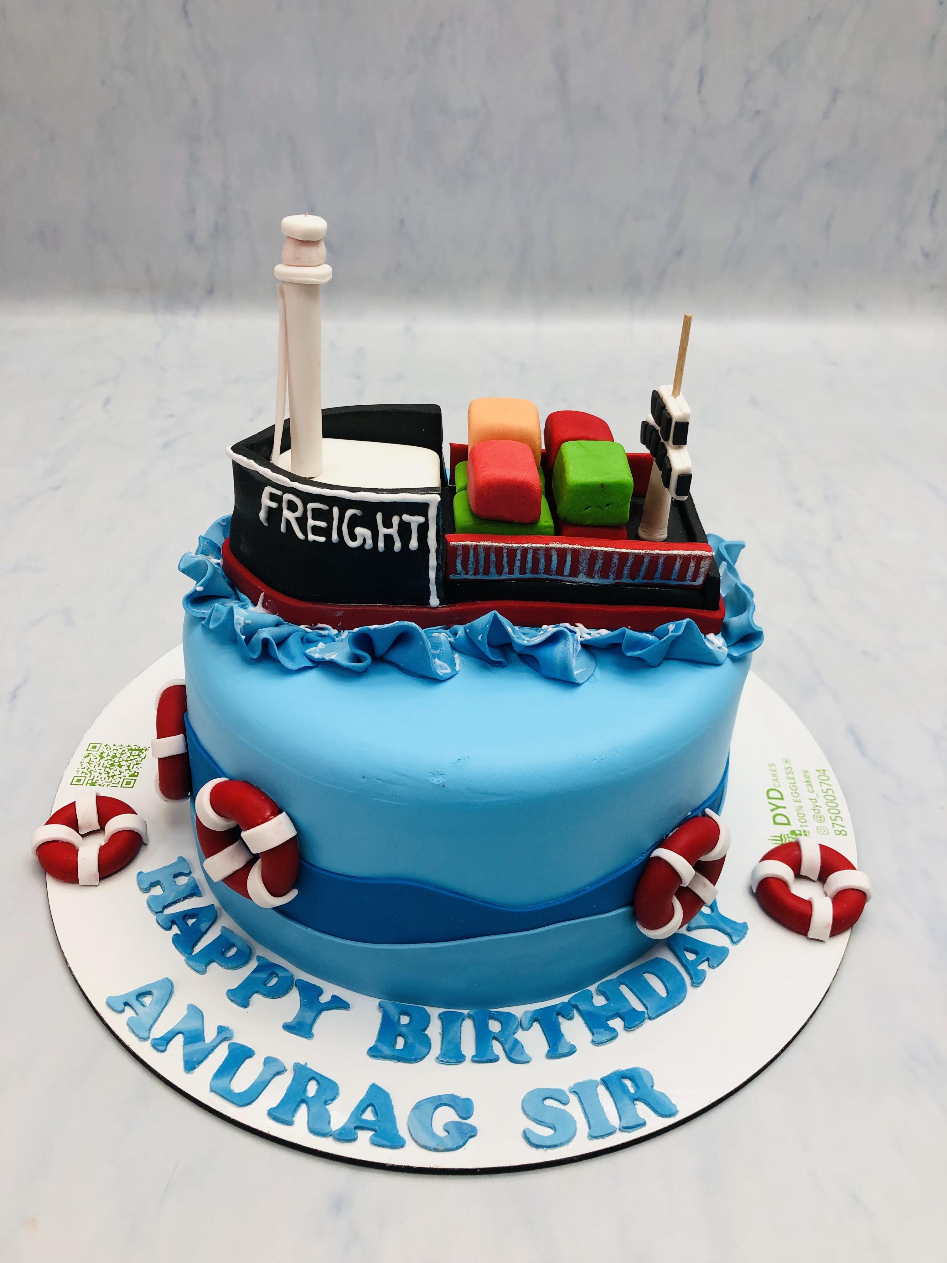 Navy Captain Theme Cake