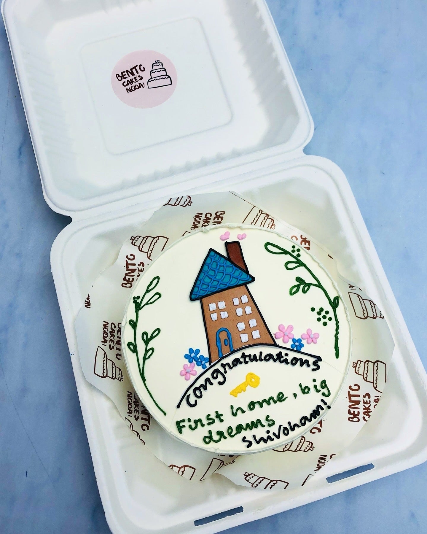 First Home Wish Theme Bento Cake