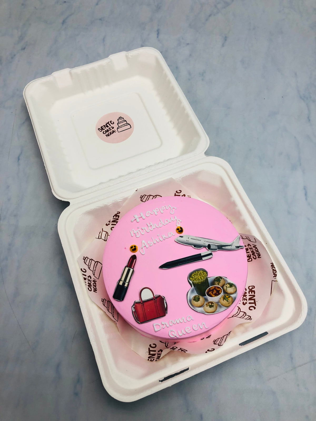 Drama Queen Girl Theme Bento Cake