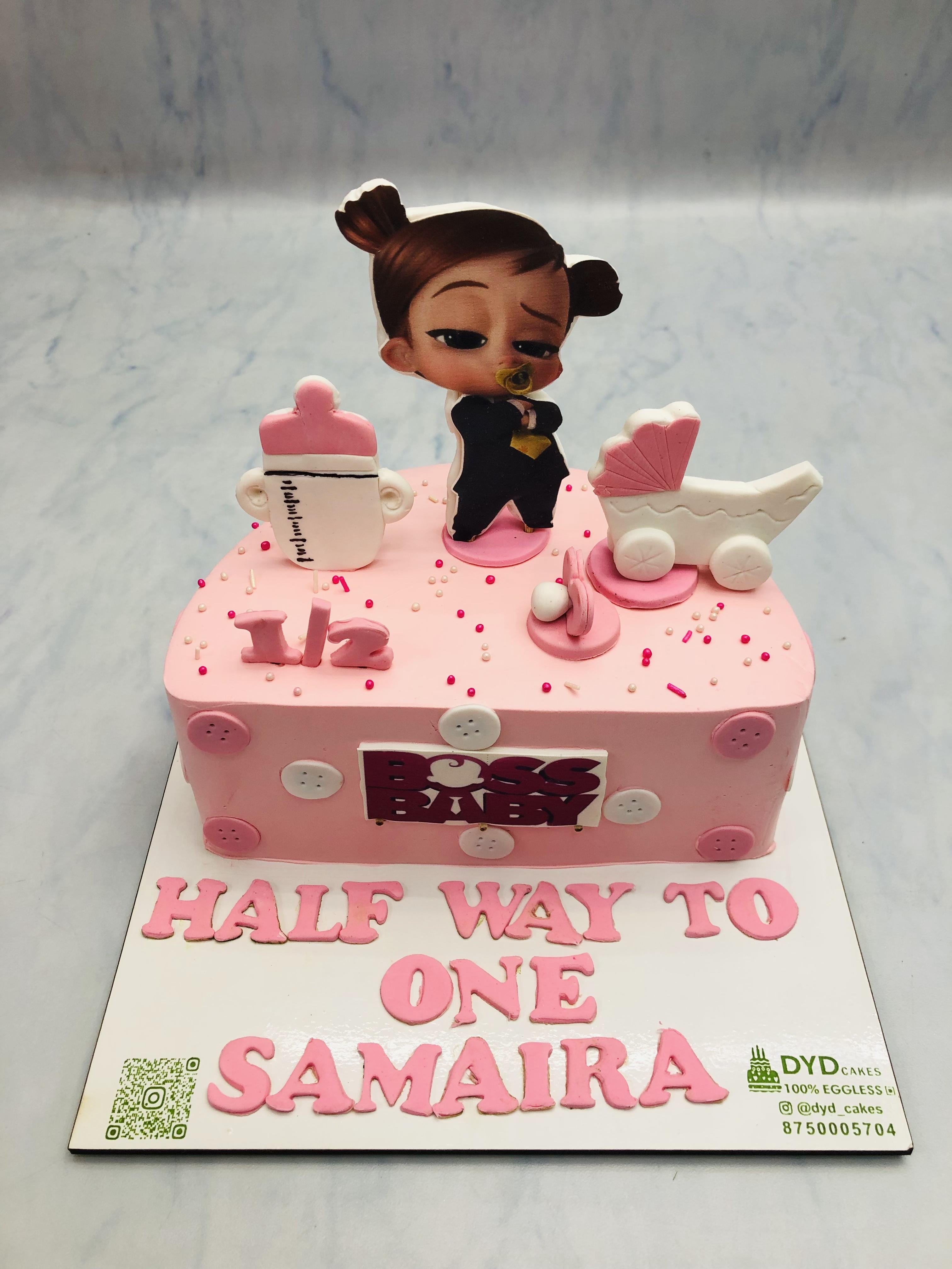 Baby Toys Theme Half Cake