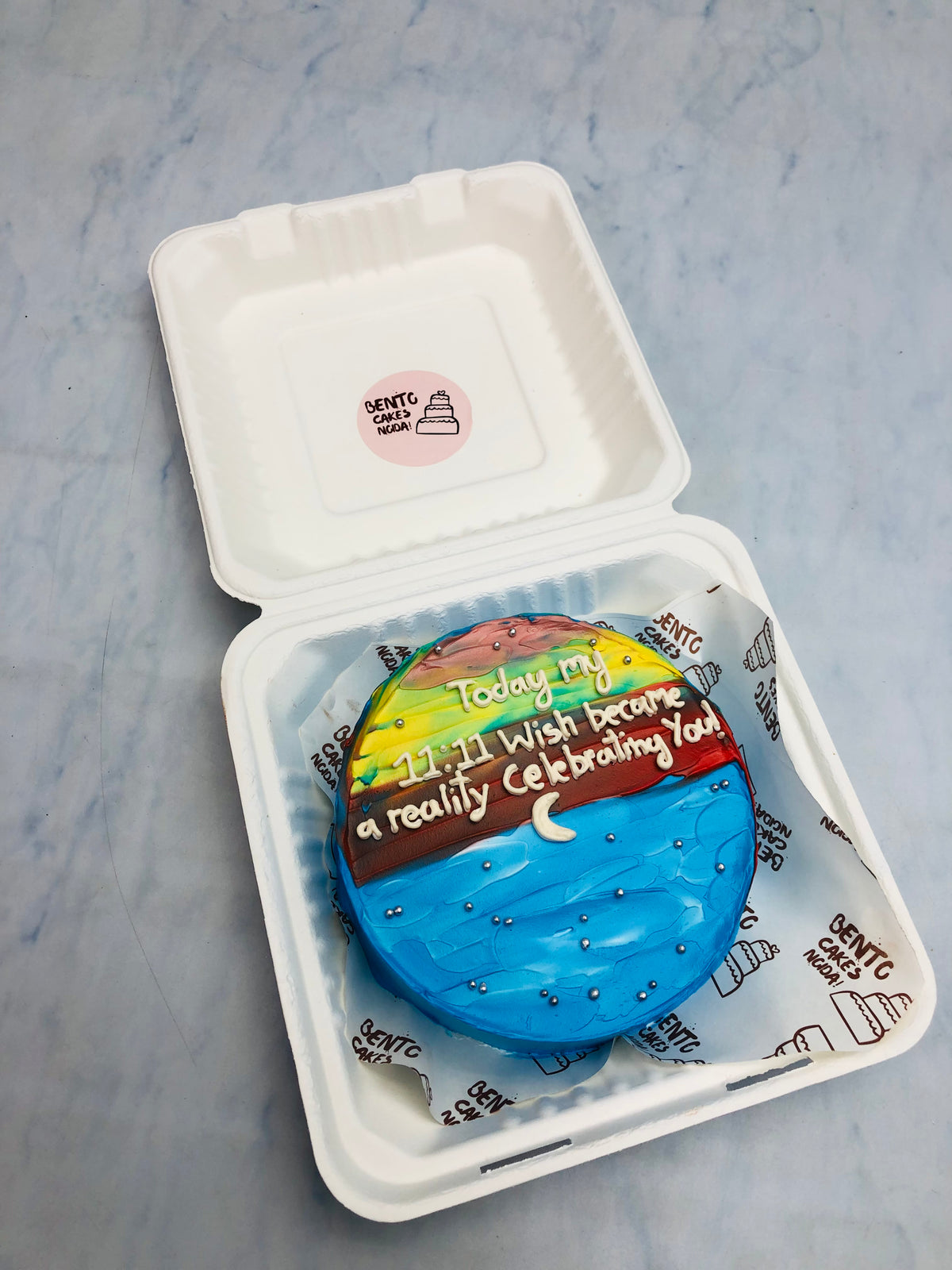 Aesthetic Theme Love Bento Cake