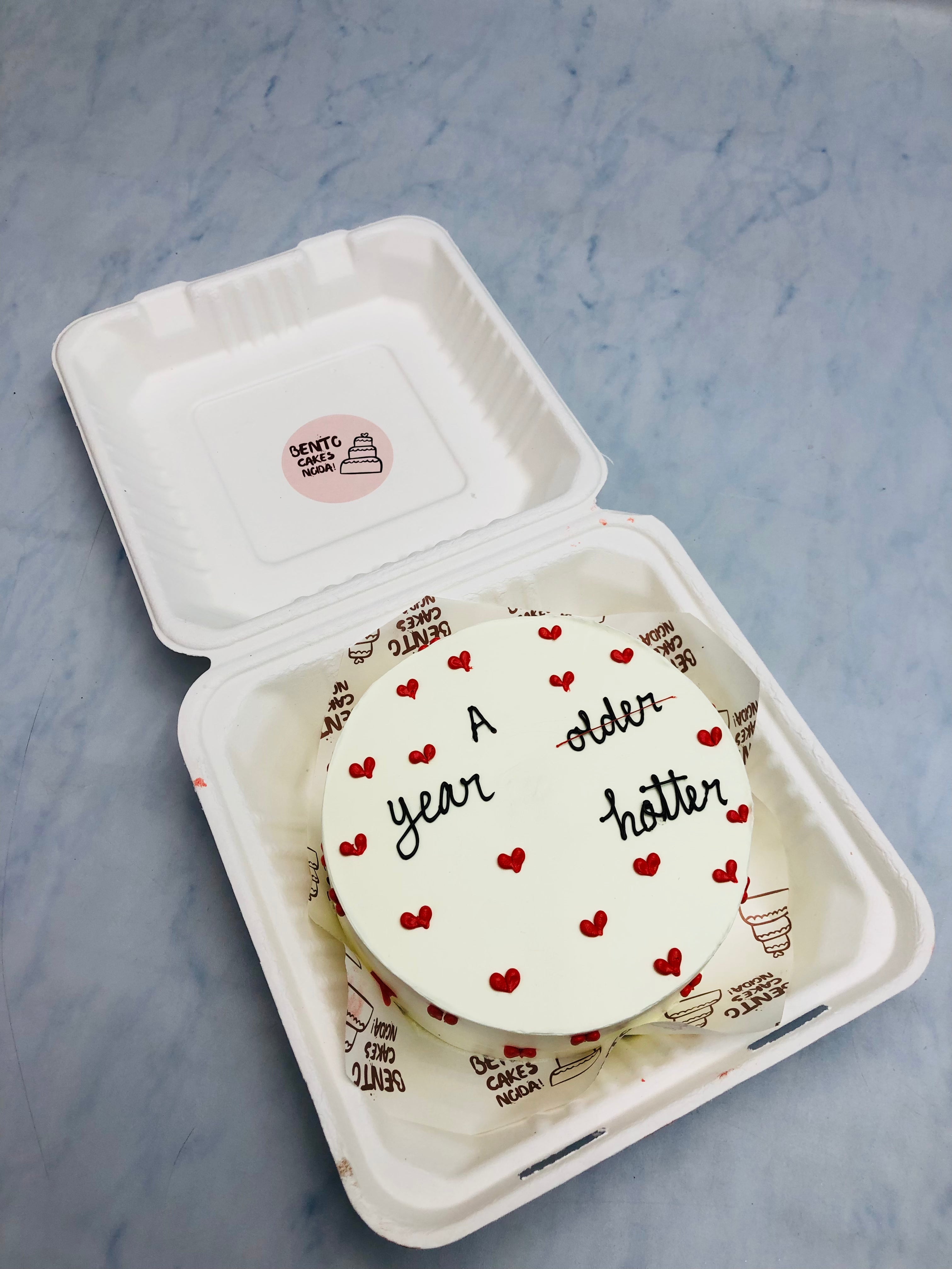 A Year Hotter Theme Bento Cake