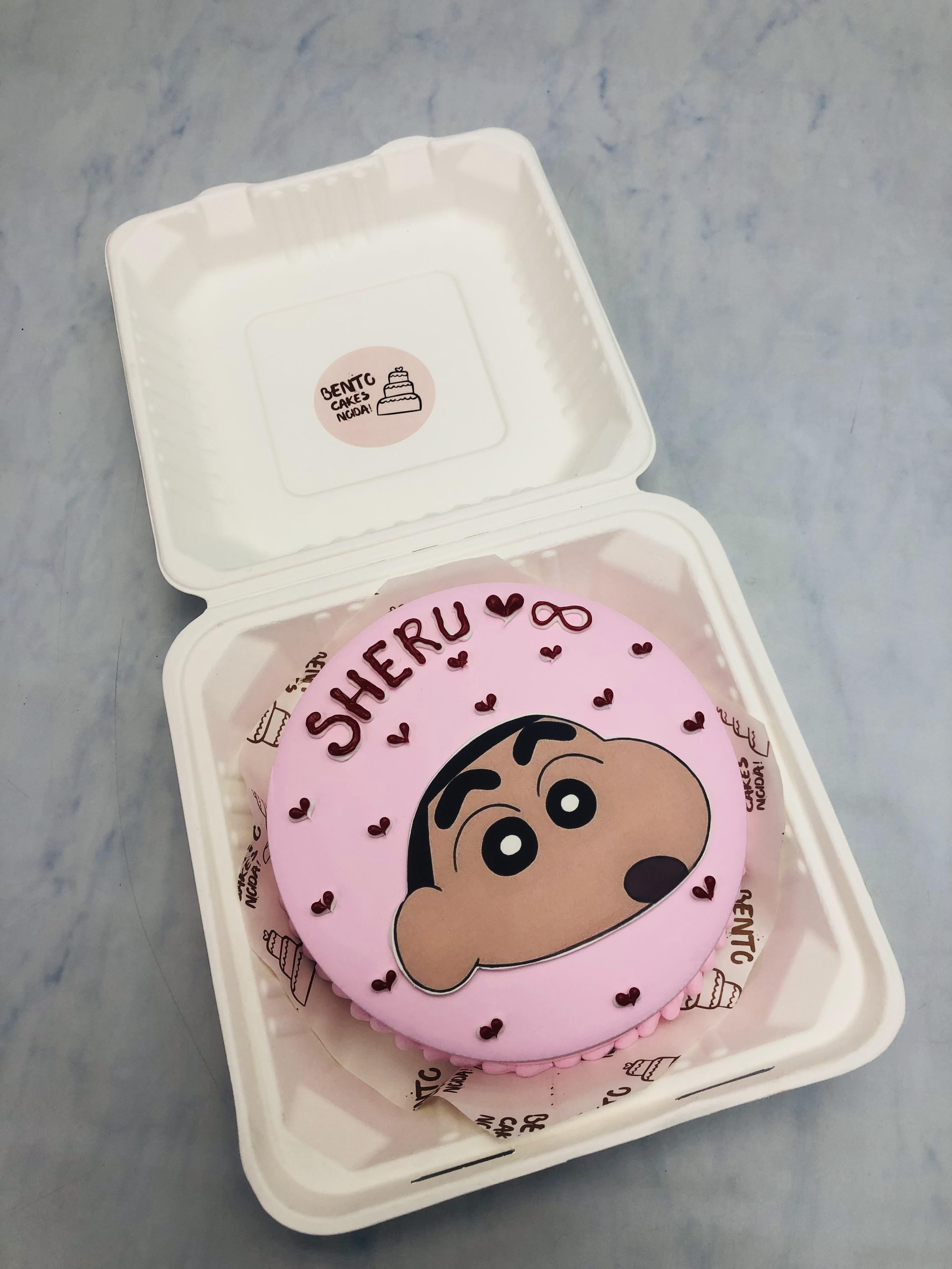 Shin Chan Theme Bento Cake