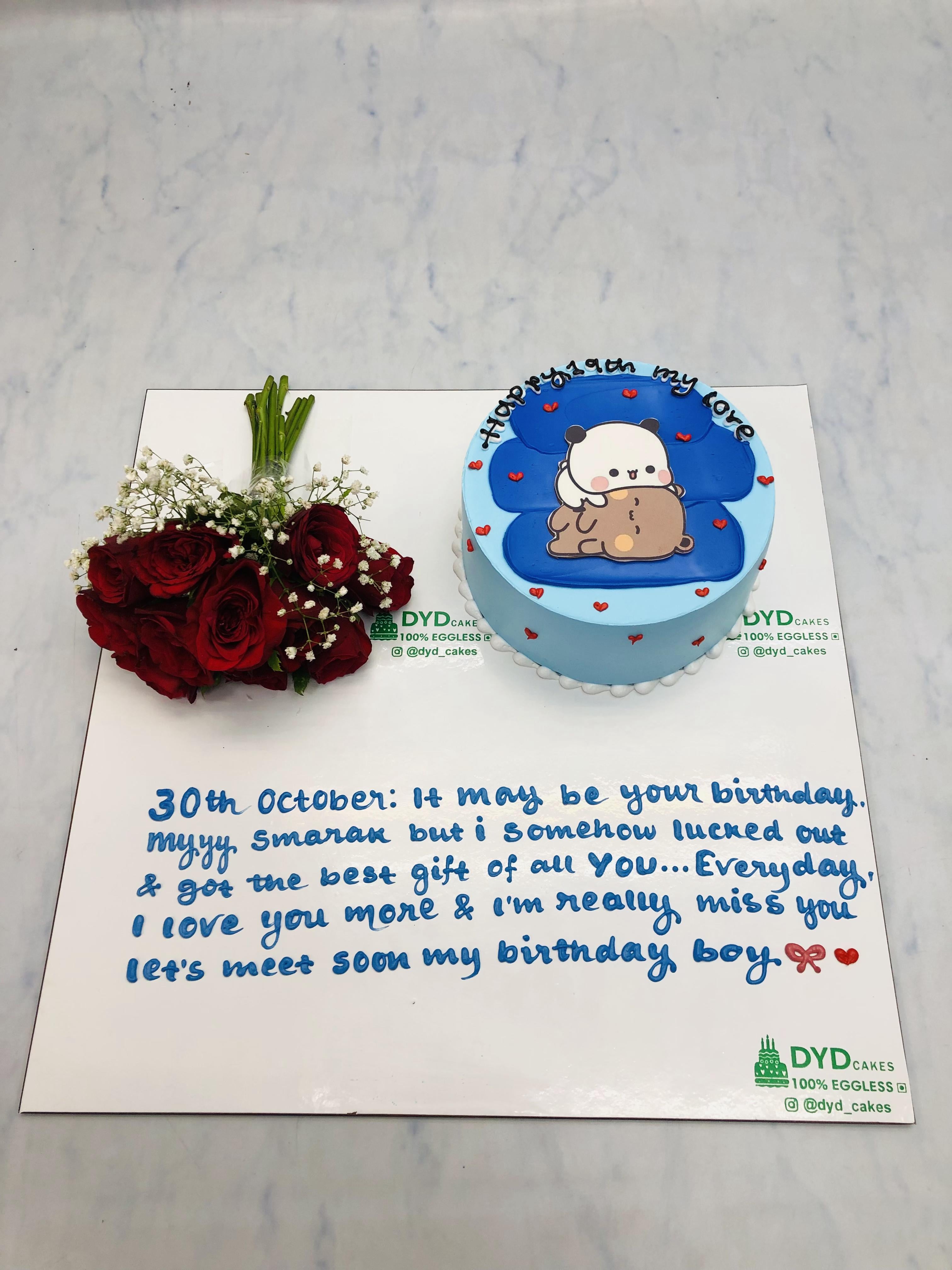 Bubu Dudu Message Cake