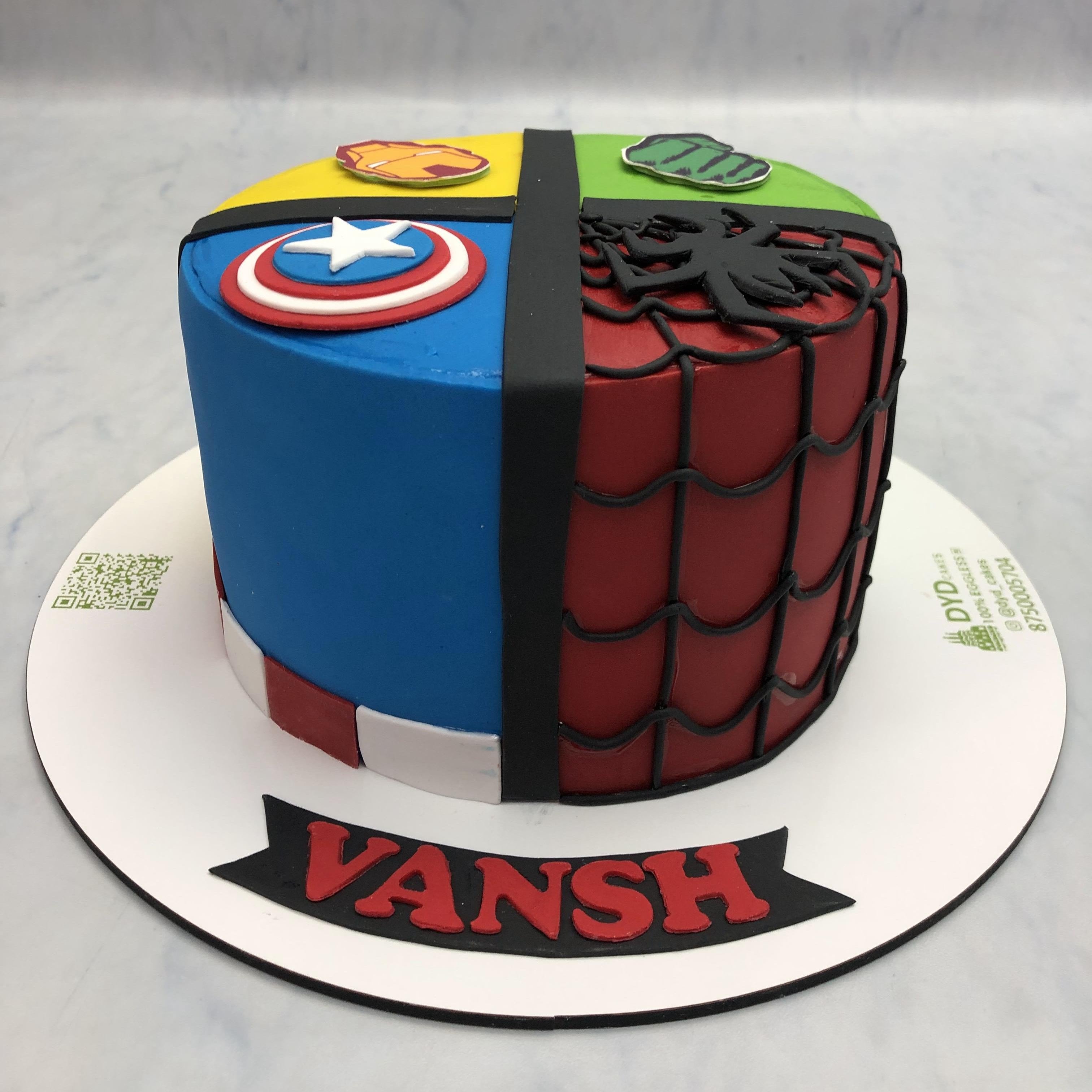 Super Hero's Combination Cake