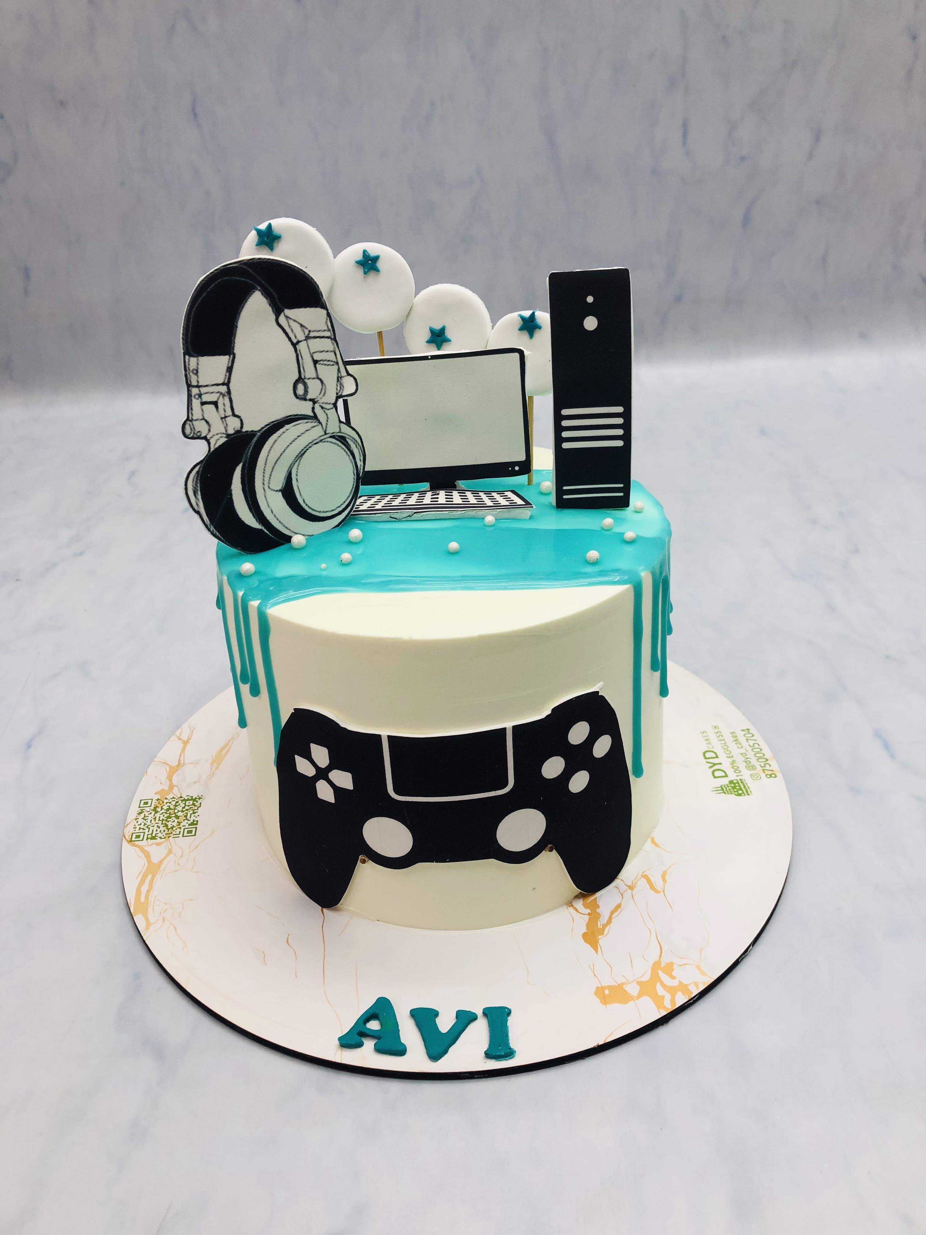 Gaming Setup Theme Cake