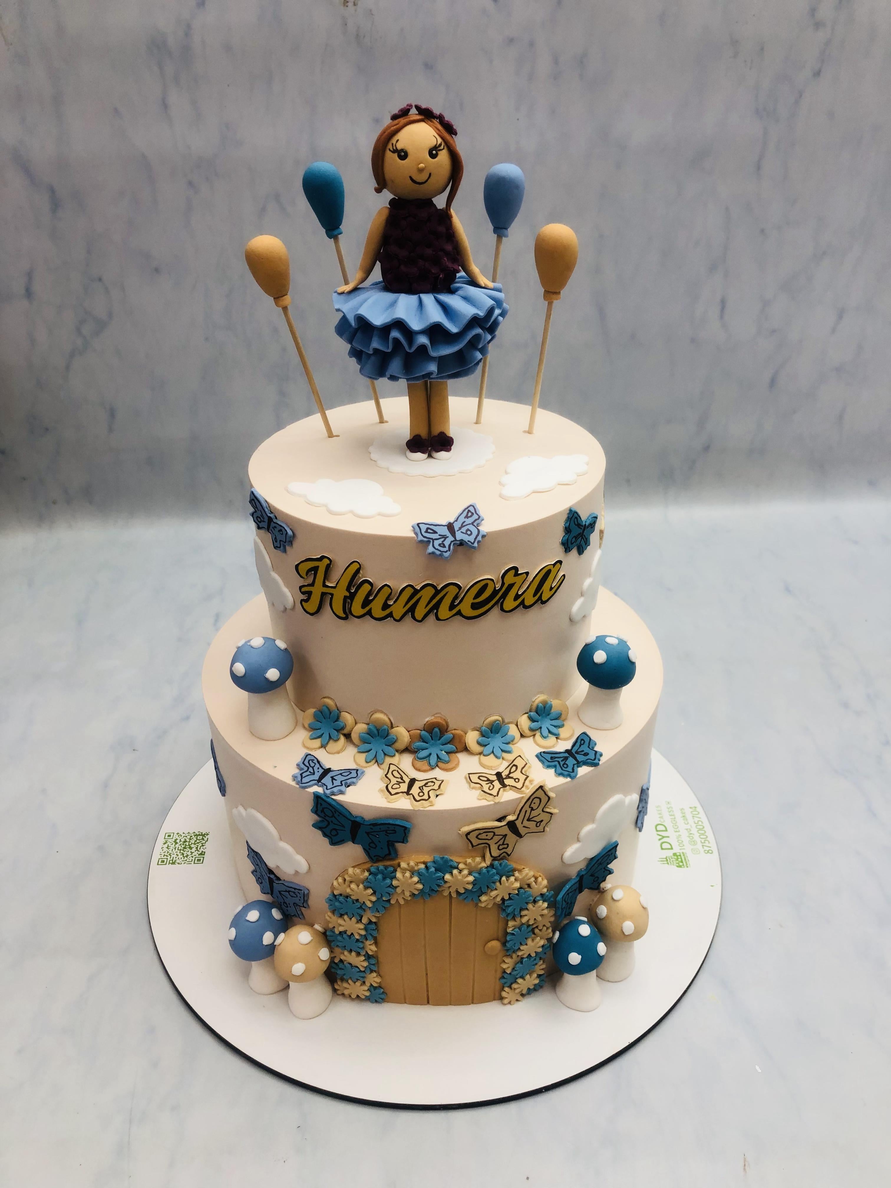 Baby Girl Designer Birthday Cake