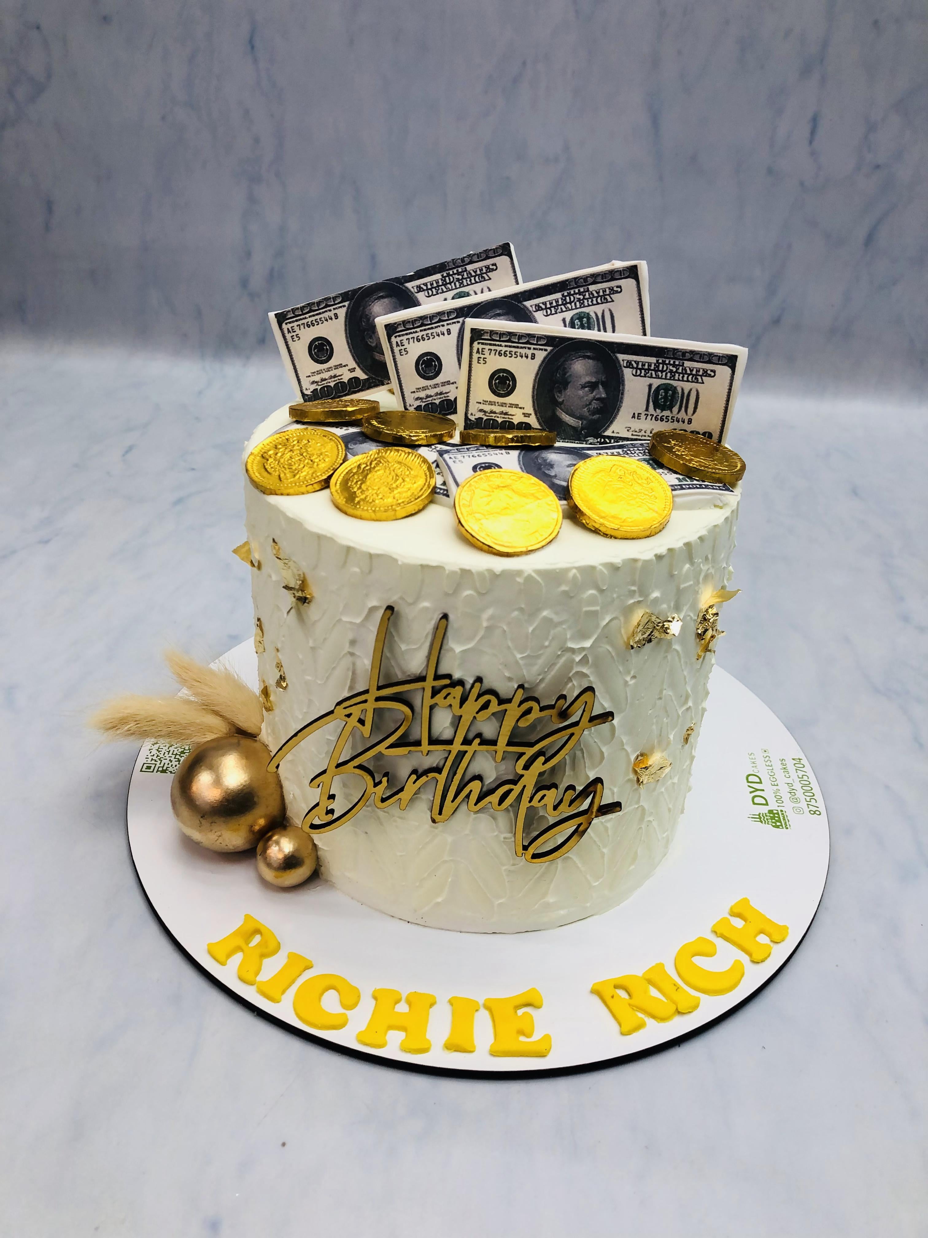 Richie Rich Theme Birthday Cake