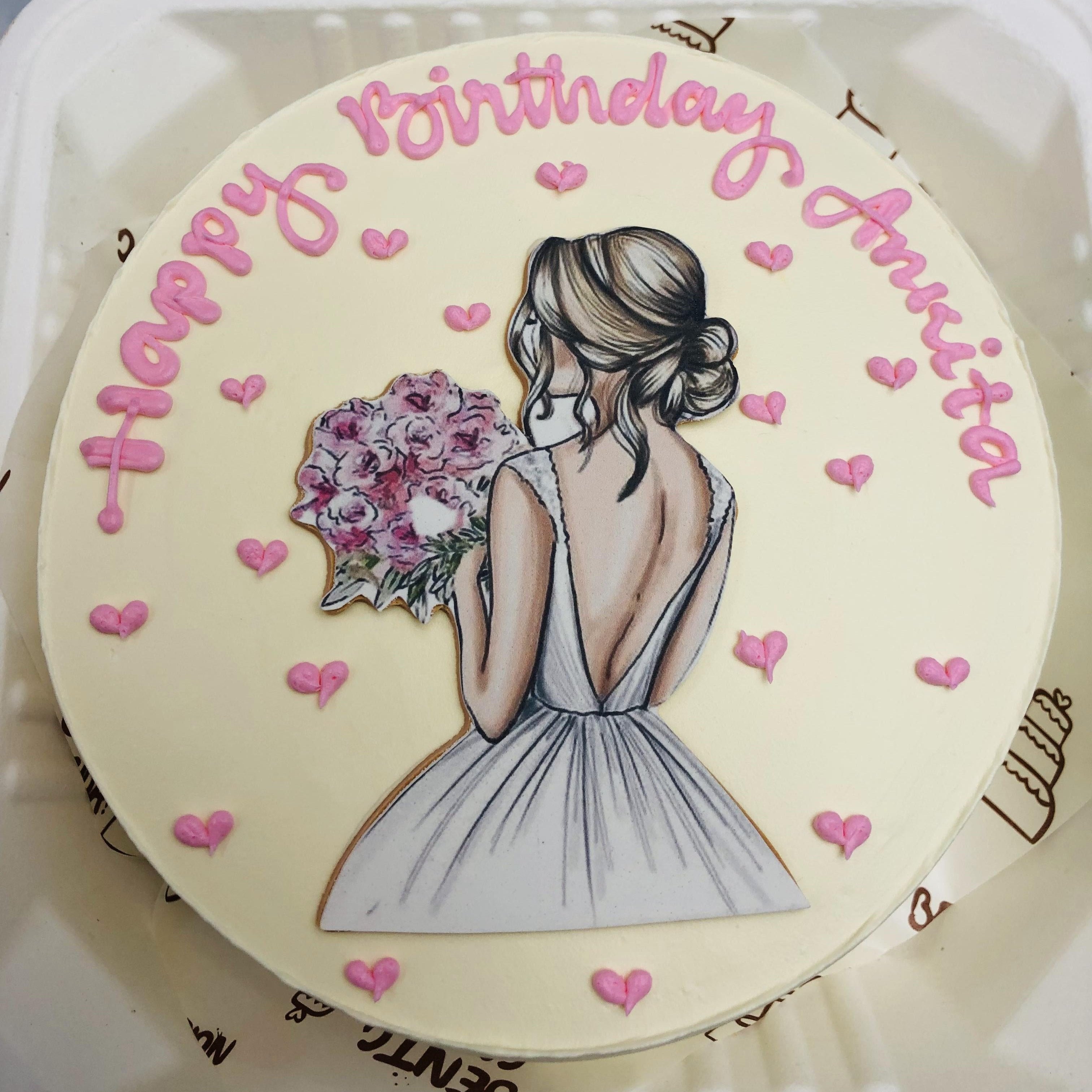 Girls Birthday White Cake