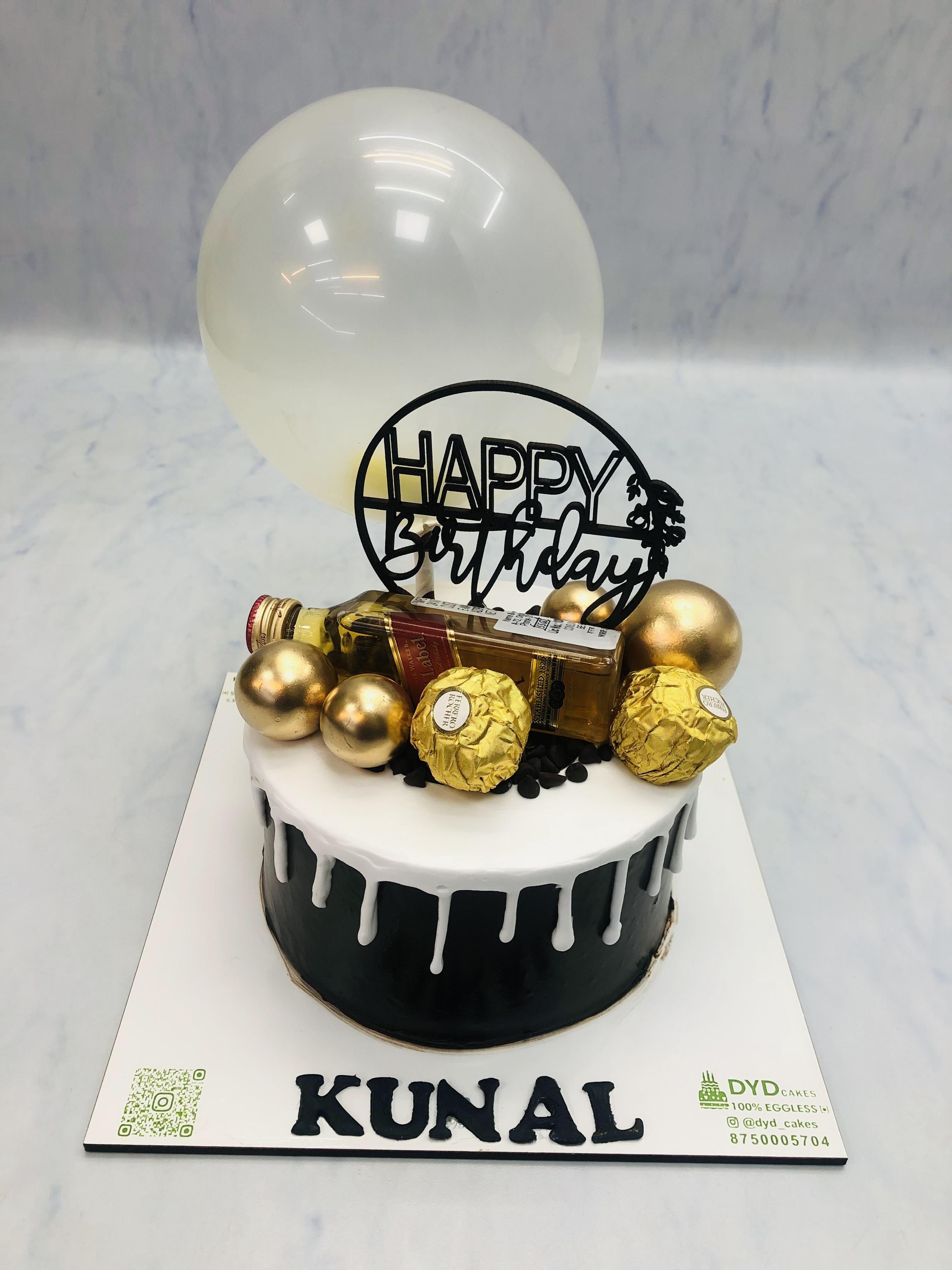 Balloon Alcohol Black Cake