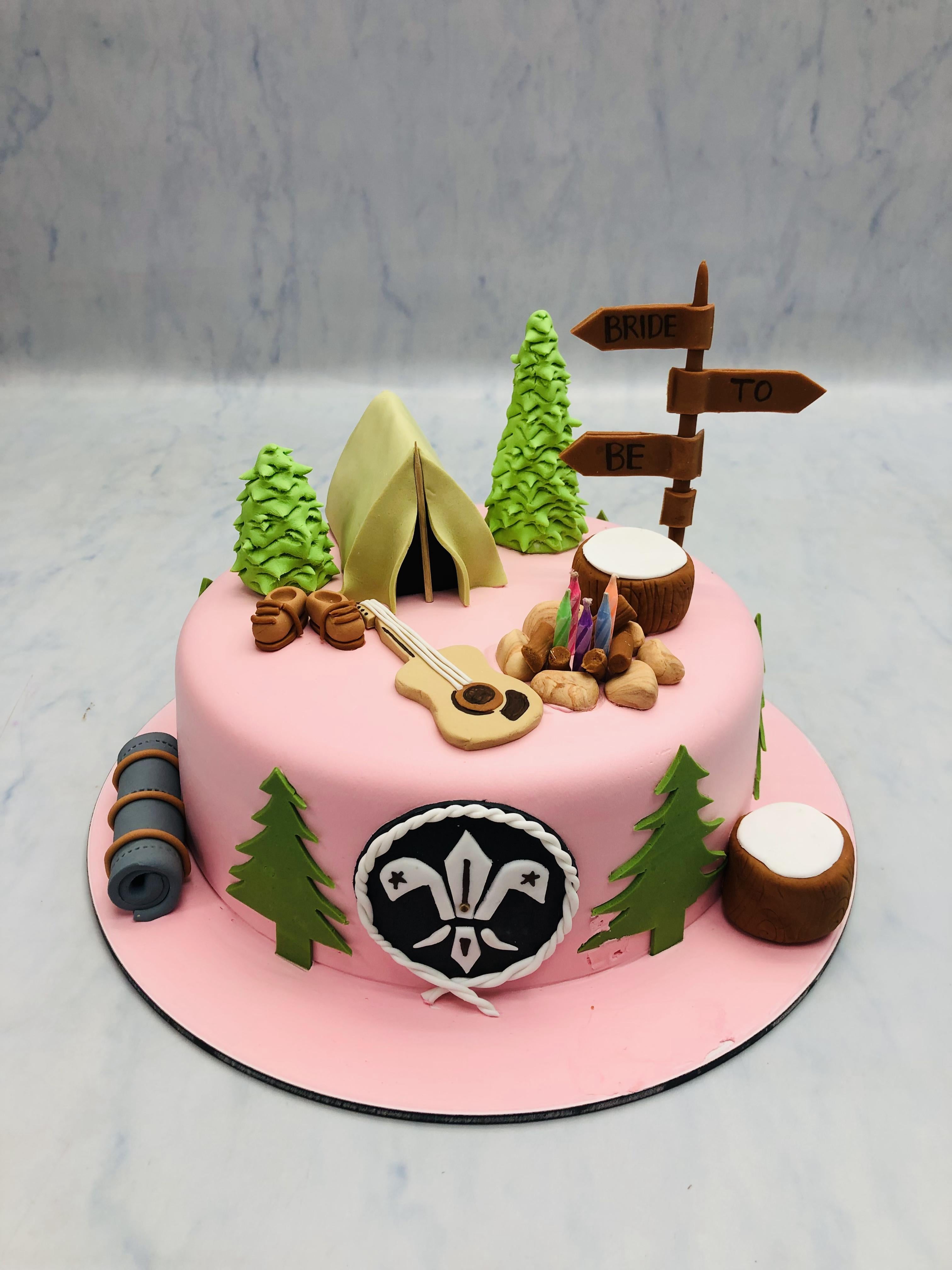 Camping Theme Cake 1