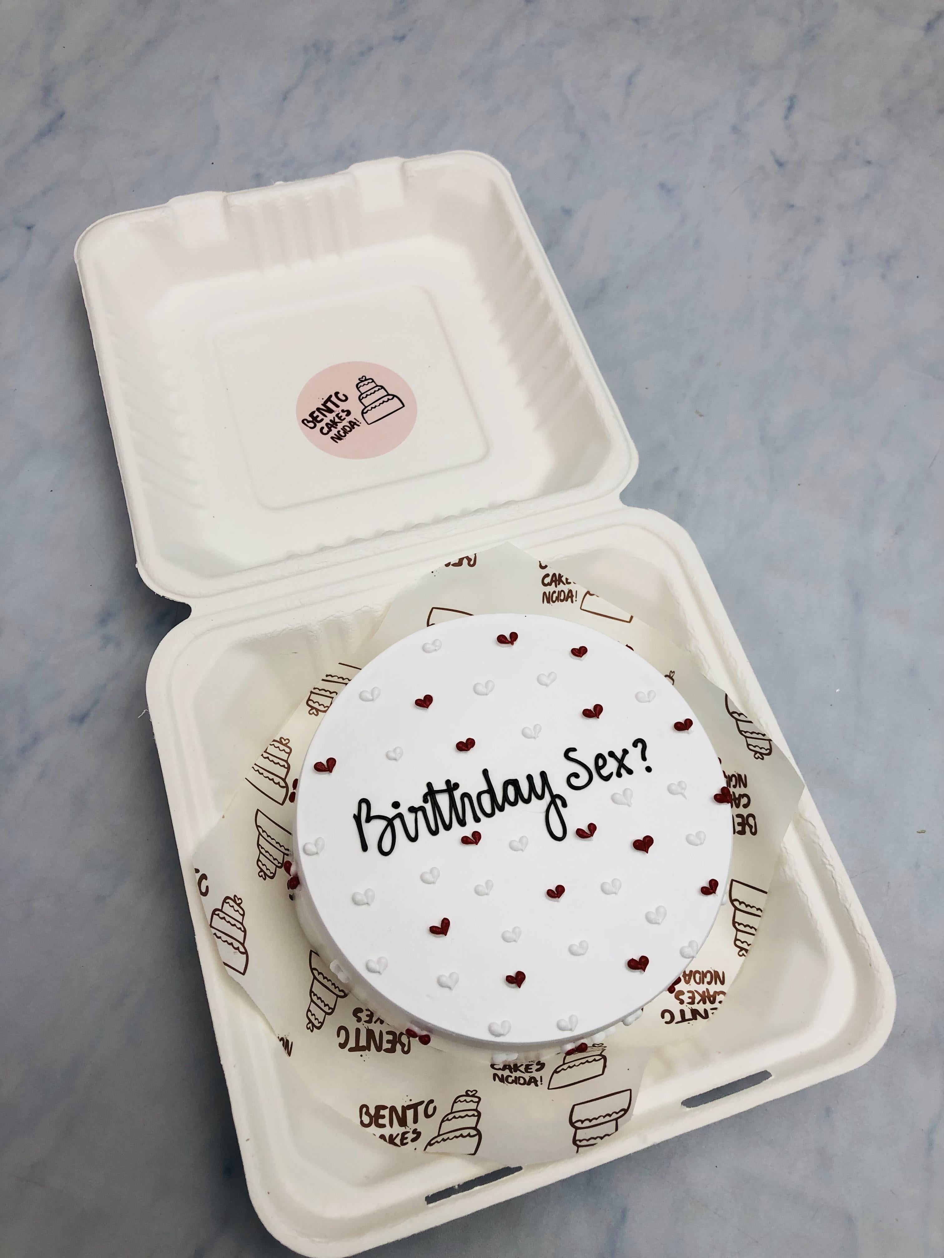 Custom White Bento Cake