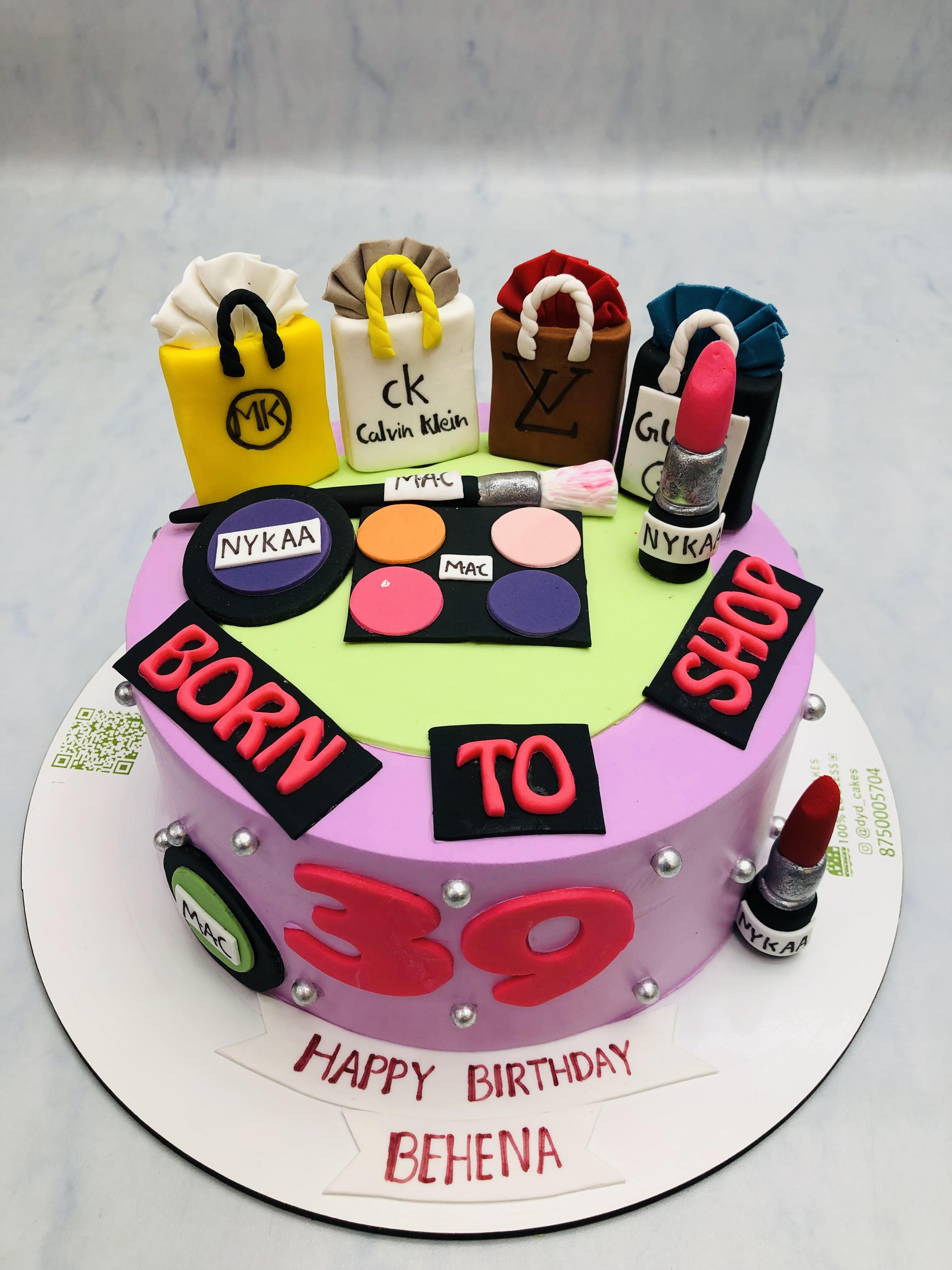 Born To Shop Theme Designer Cake 2