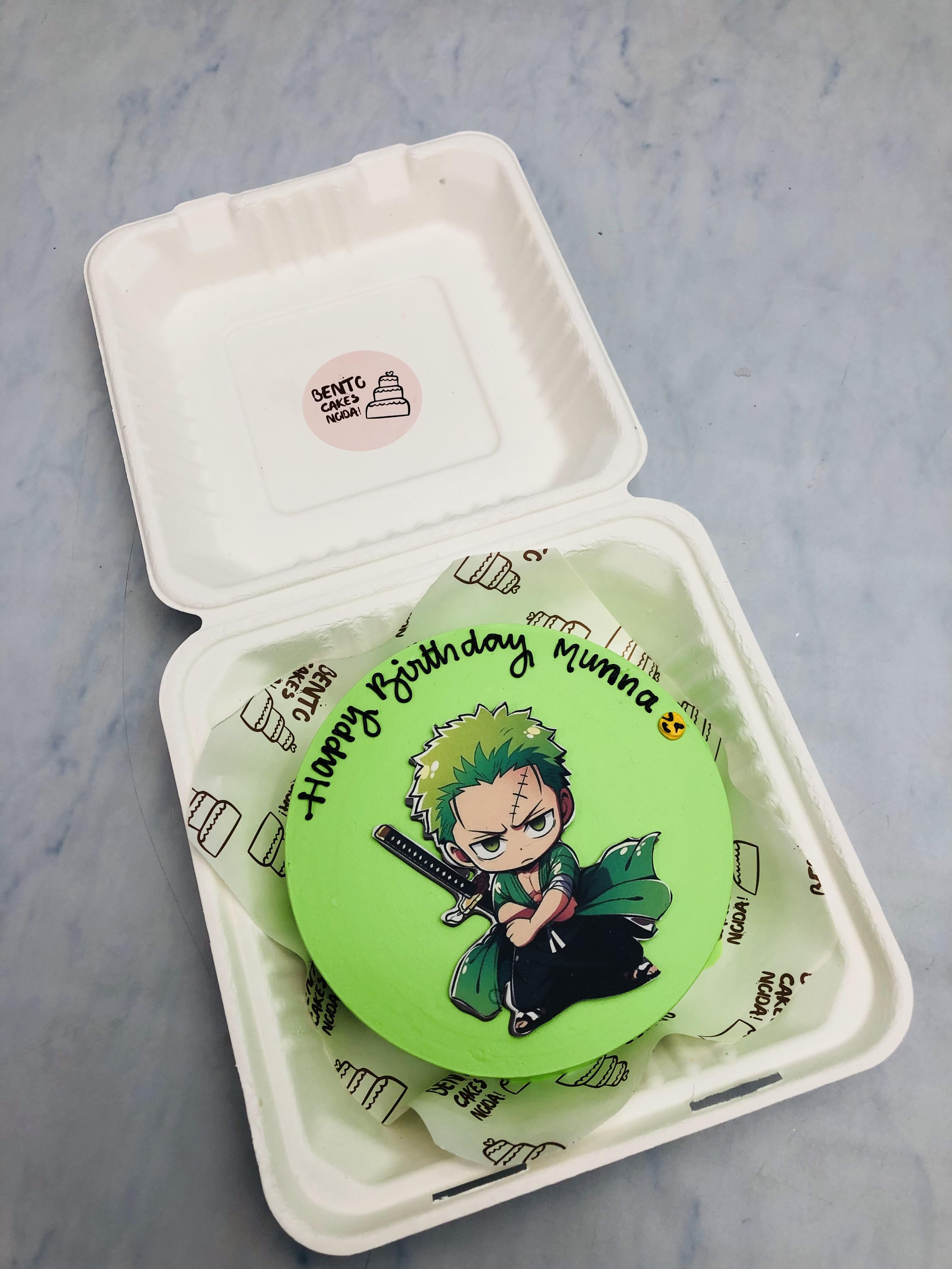 Zoro-Anime Theme Bento Cake
