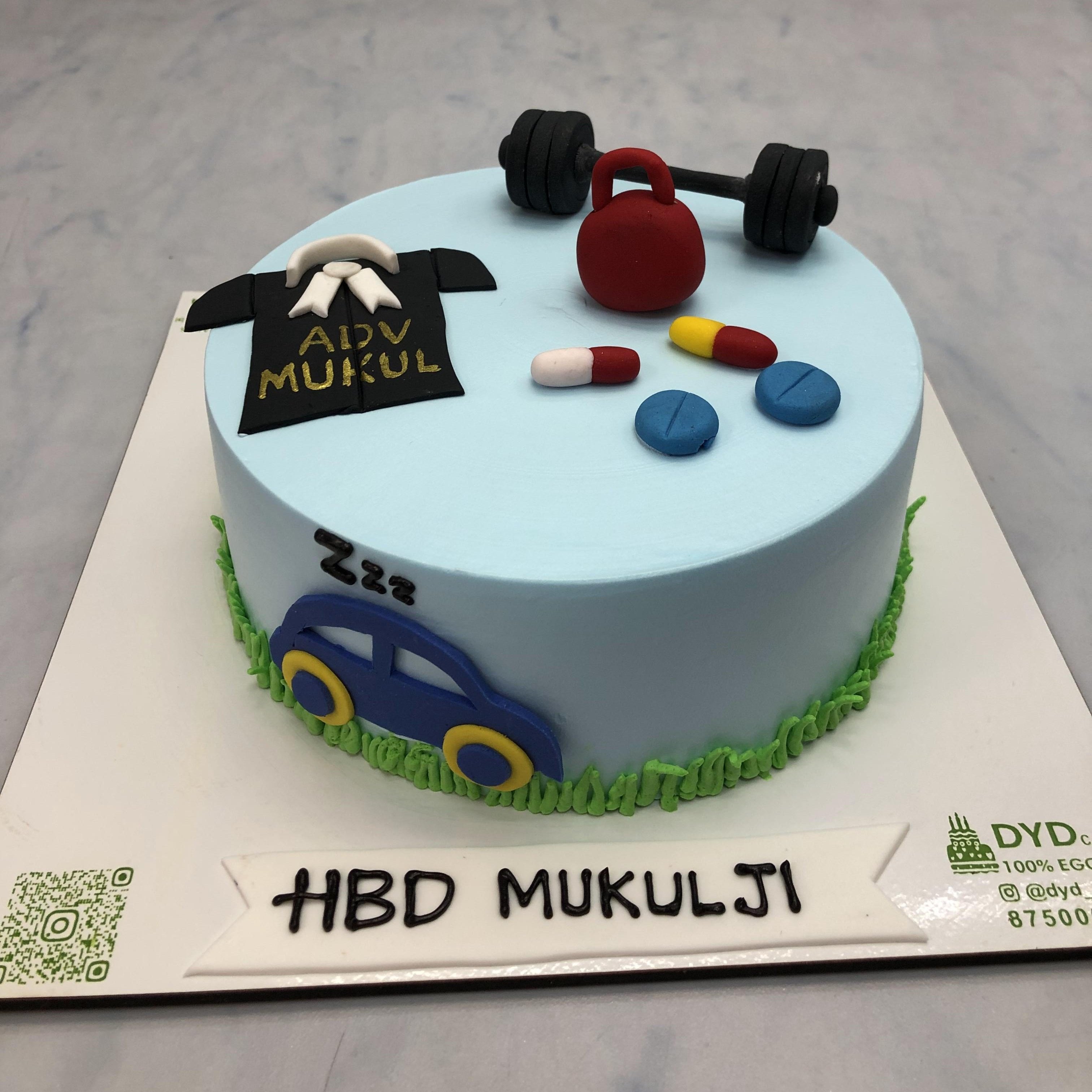 Multi Profession Theme Men's Cake