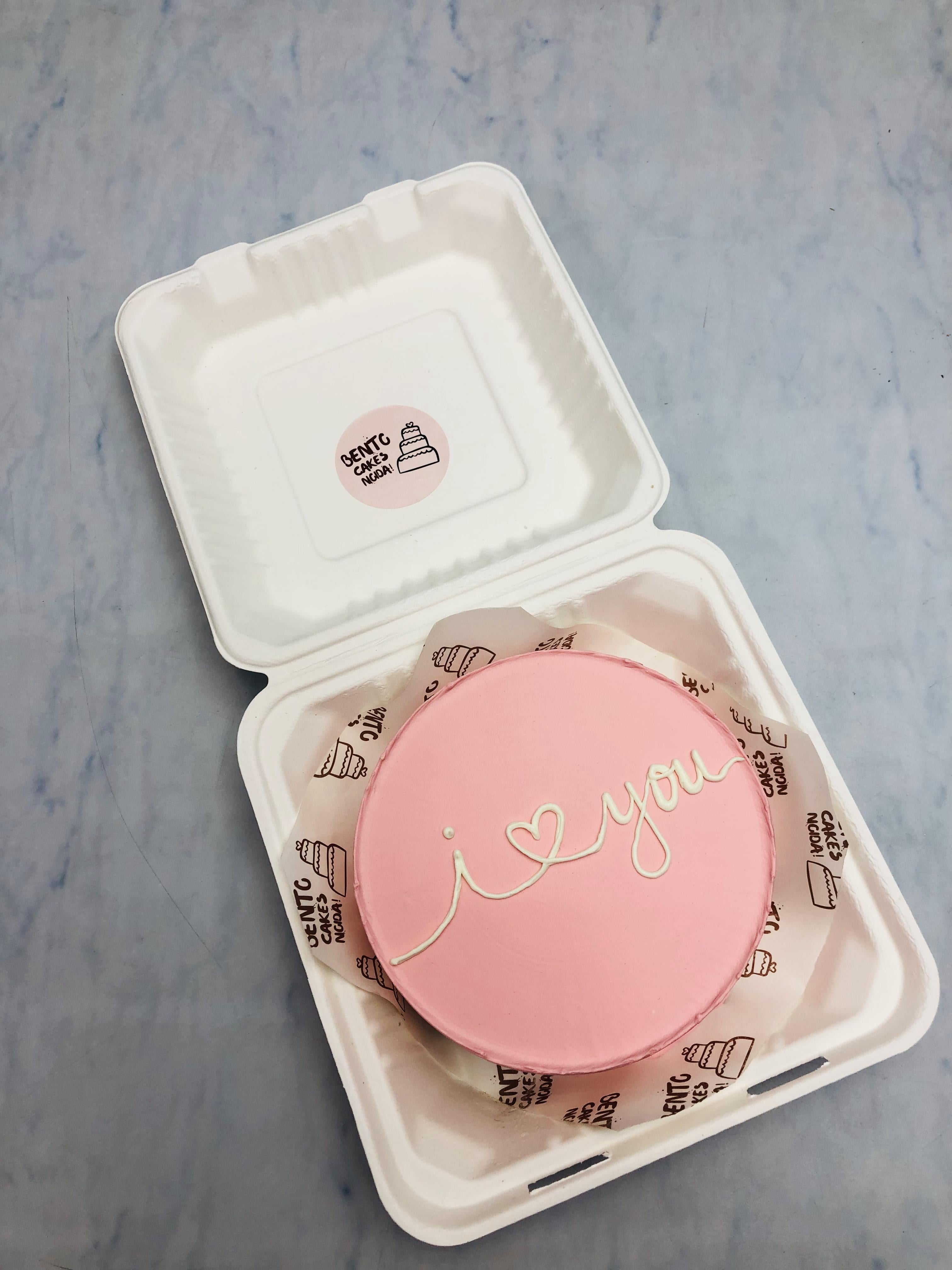 Light Pink Custom Bento Cake
