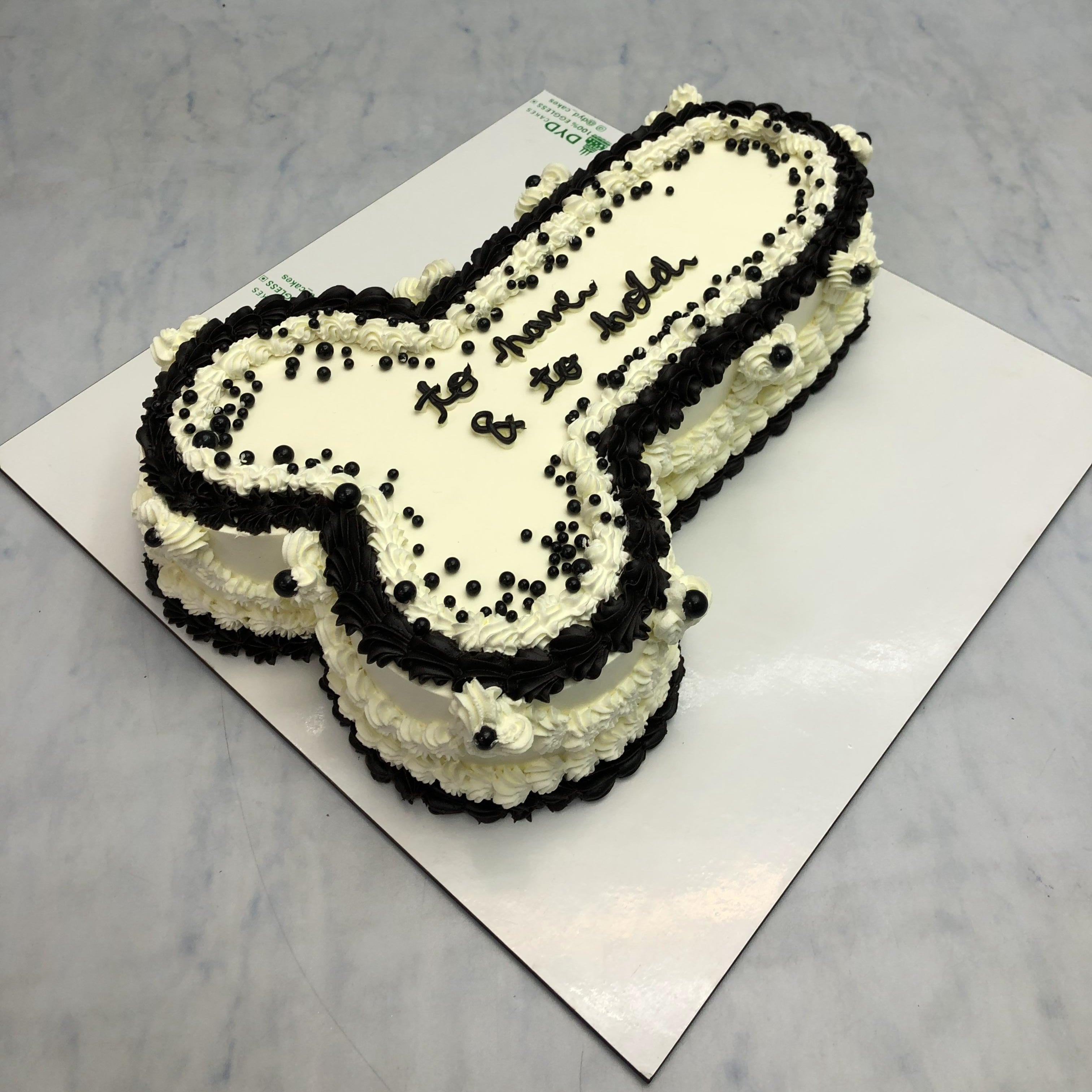 Dick Shape White Black Cake