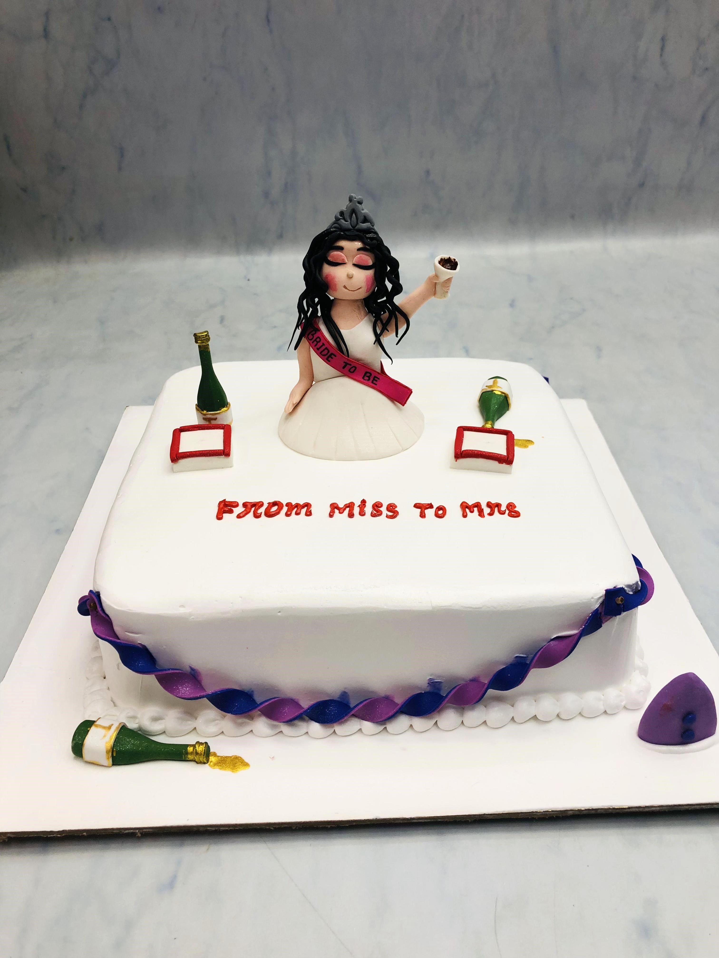 Miss To Mrs. White Cake