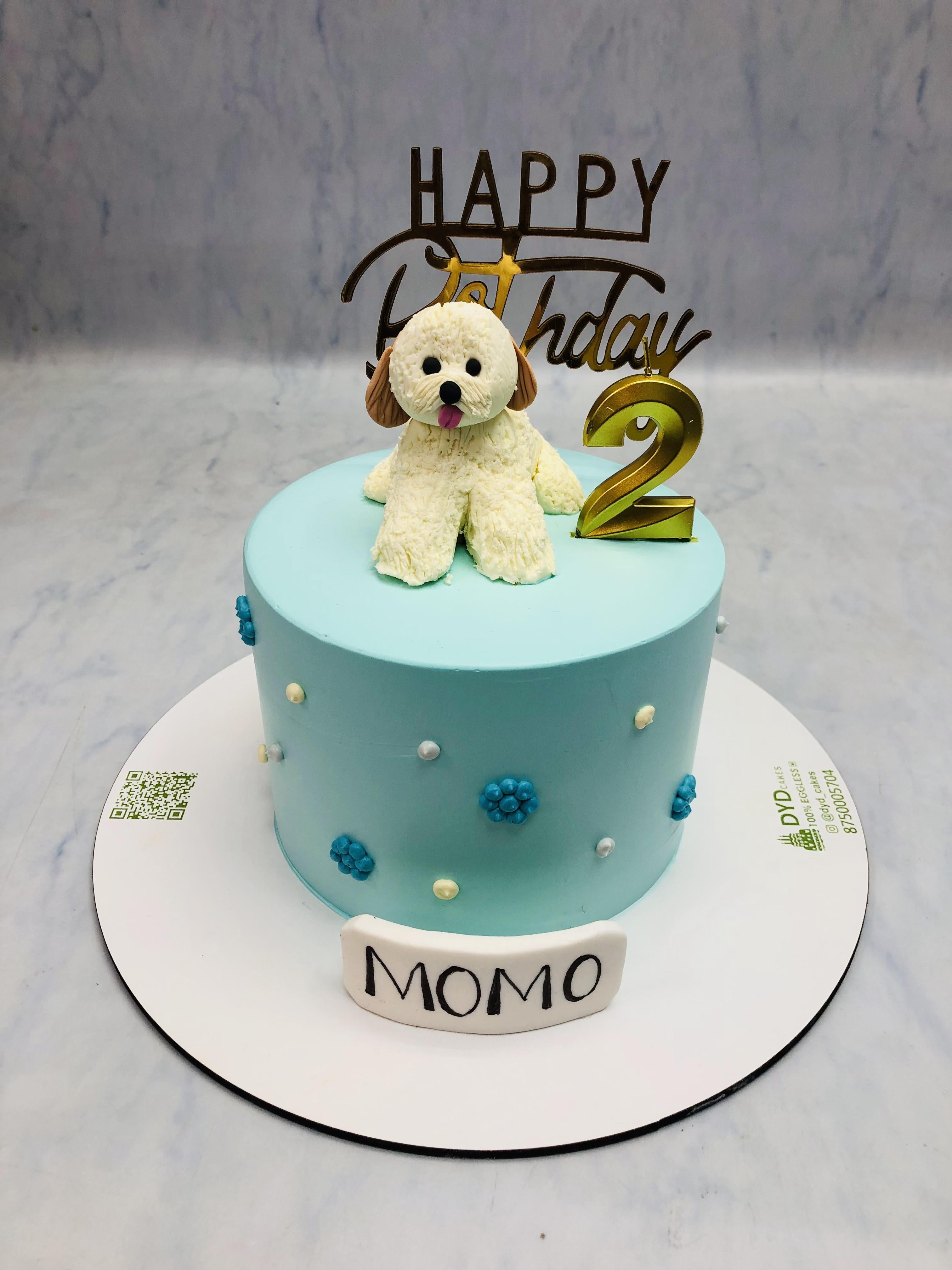 Dogs Birthday Theme Cake
