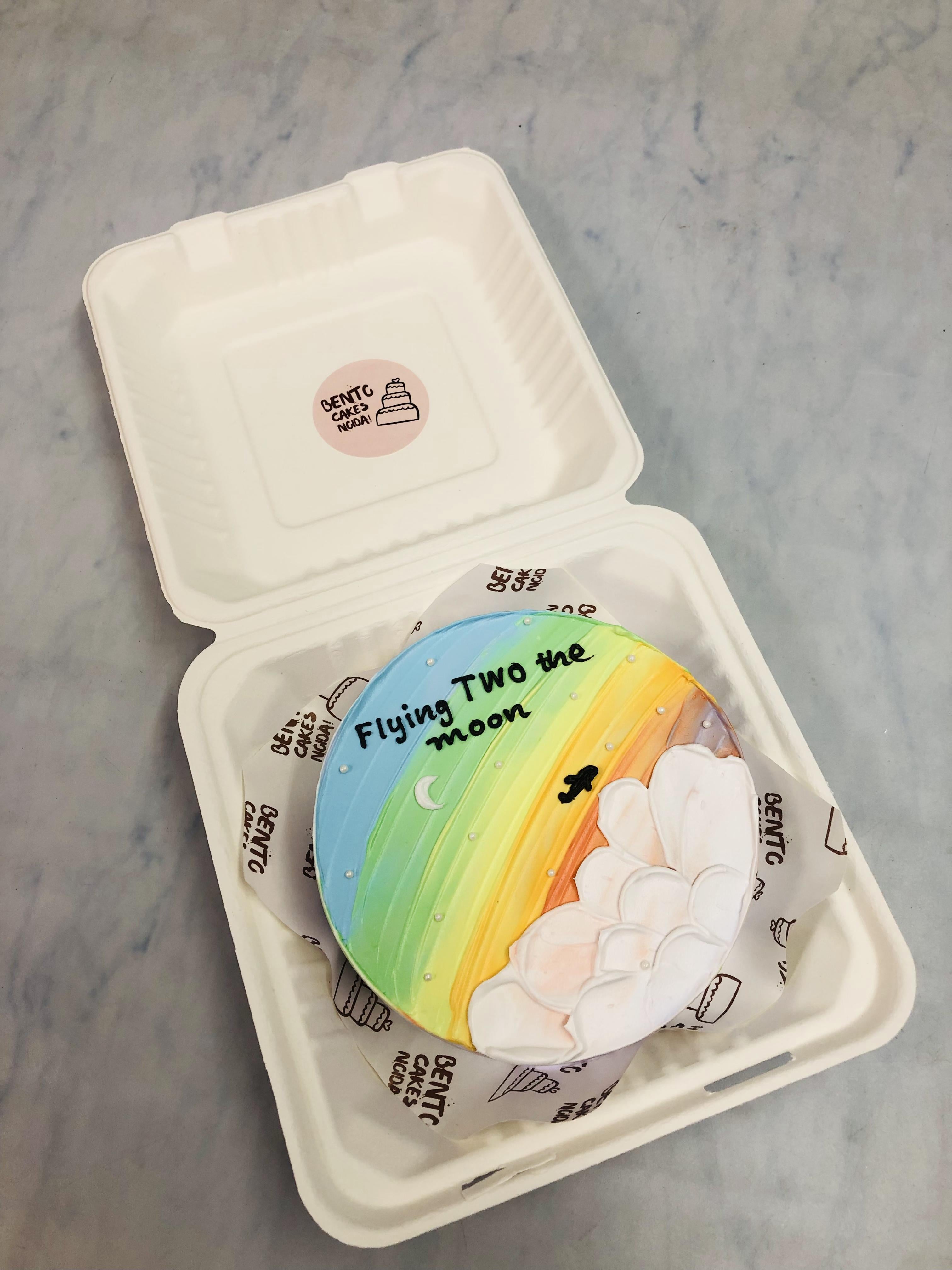 Flying To Moon Theme Bento Cake