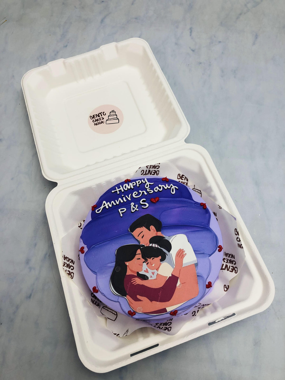 Family Theme Anniversary Bento Cake – Bento Cakes Noida