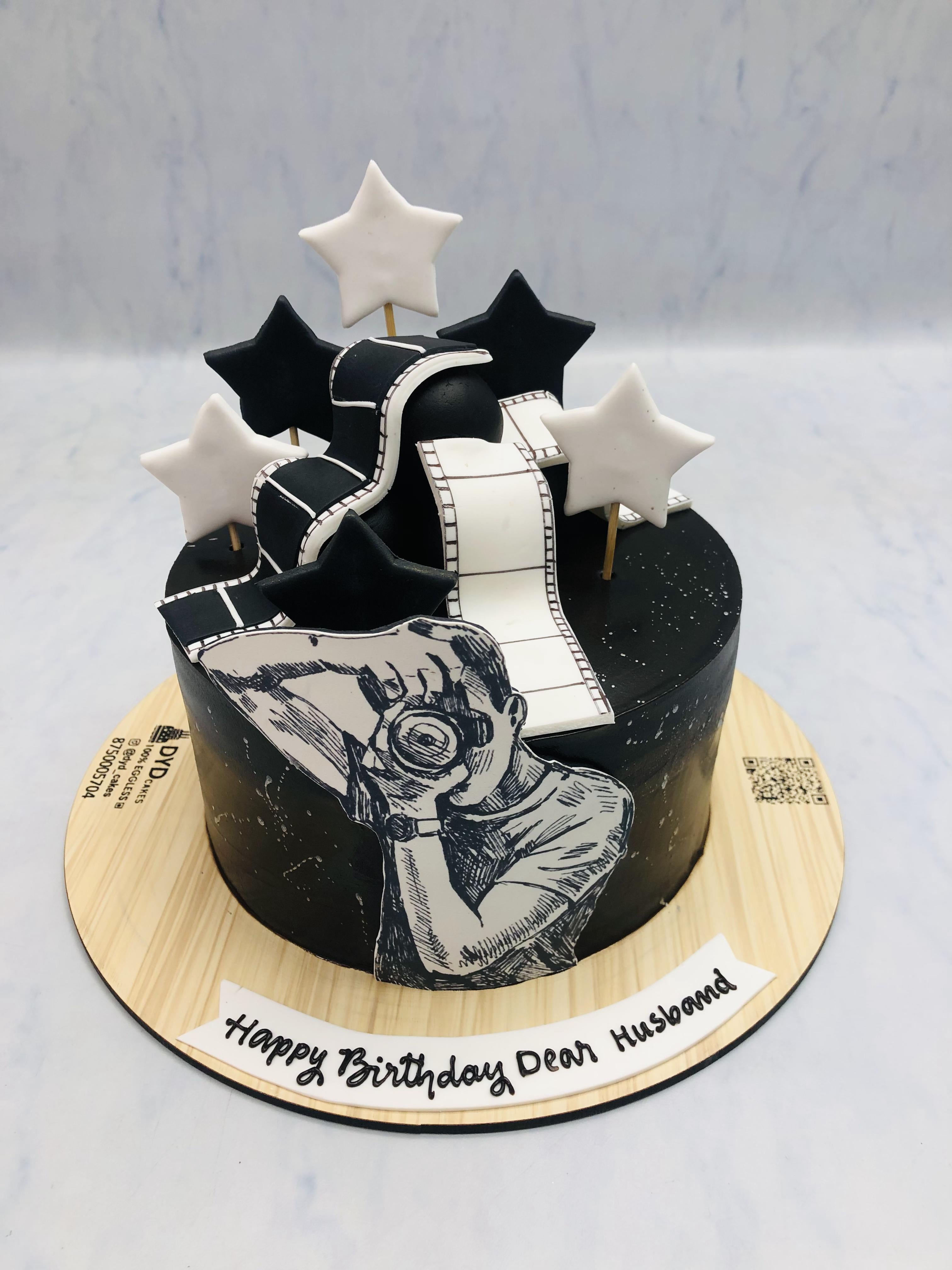 Photographer Husband Theme Cake