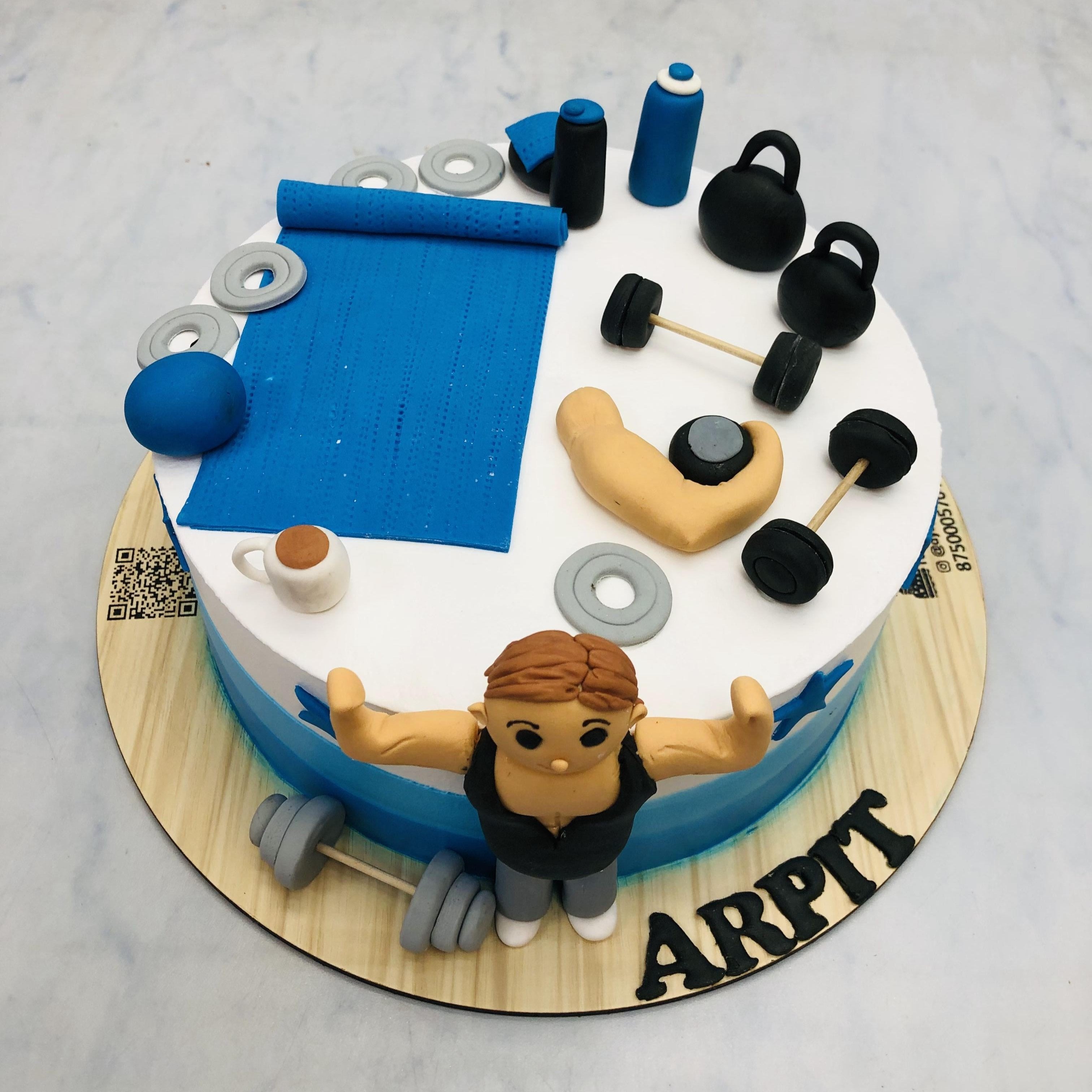 Body Builder Theme Cake