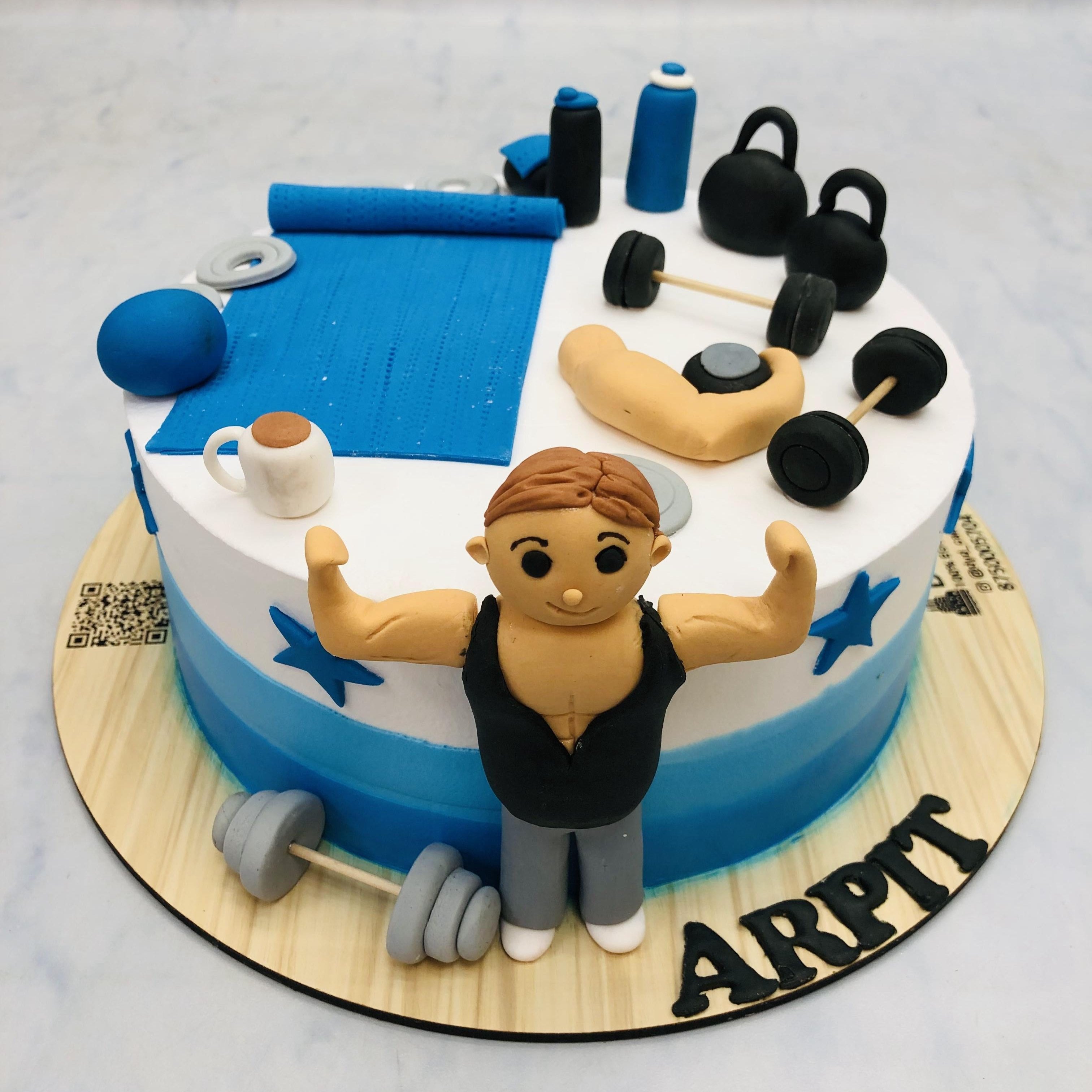Body Builder Theme Cake