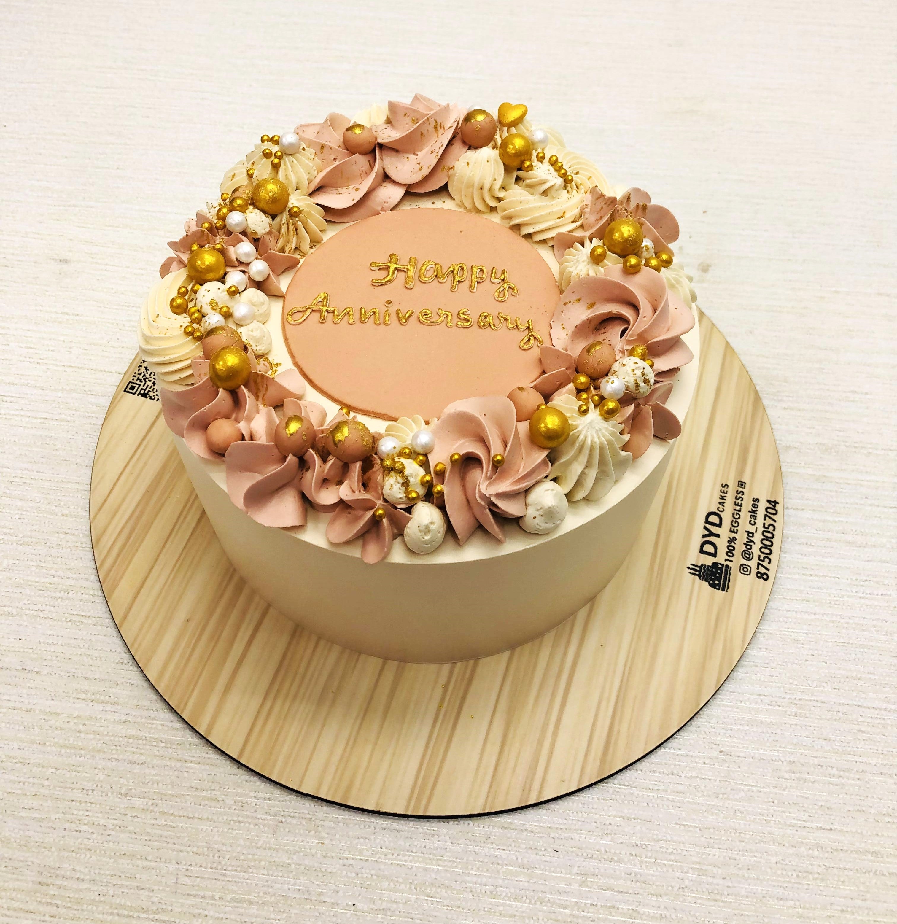 Anniversary Theme Beautiful Cake