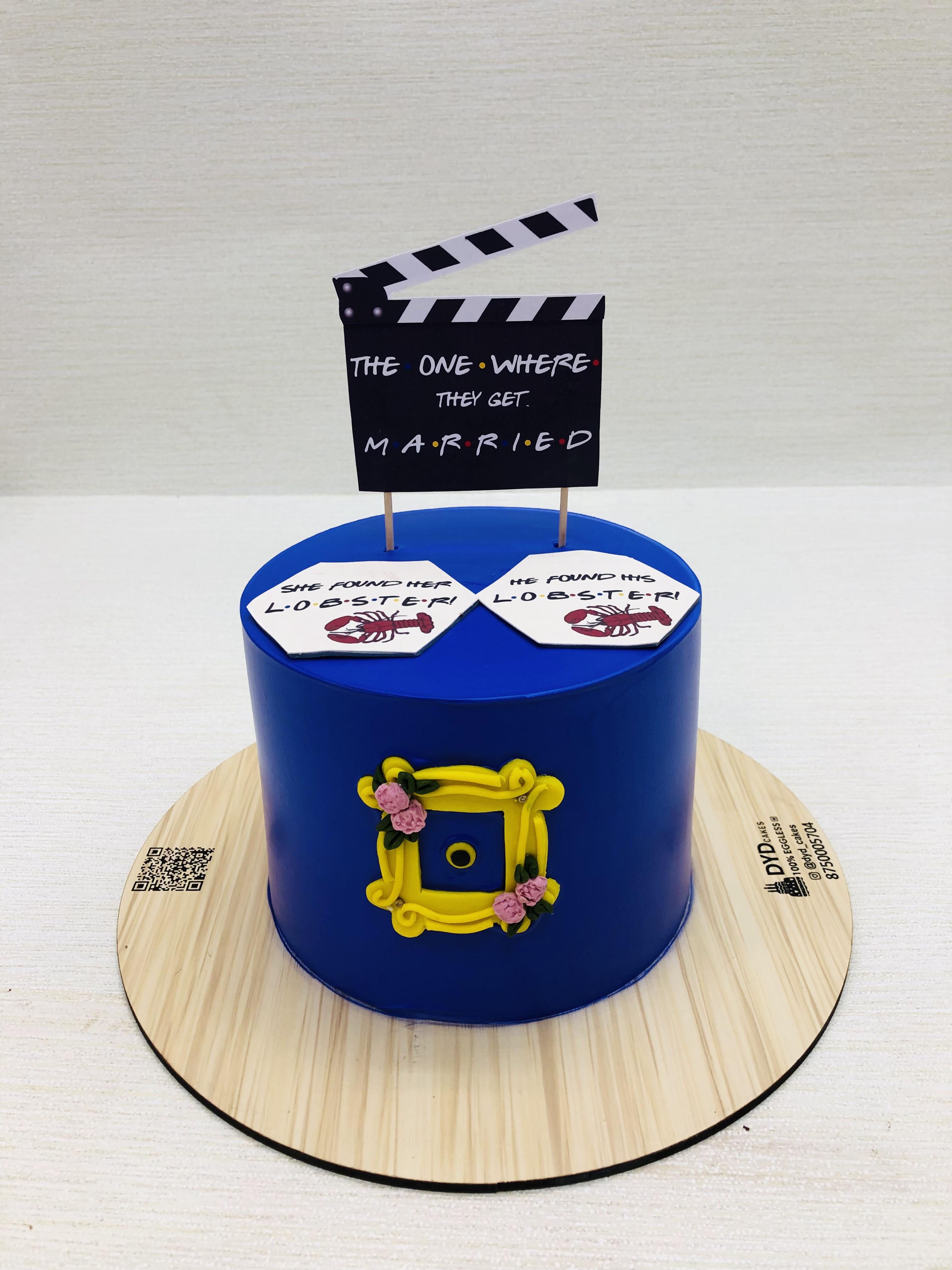 LOFSTER Theme Blue Cake